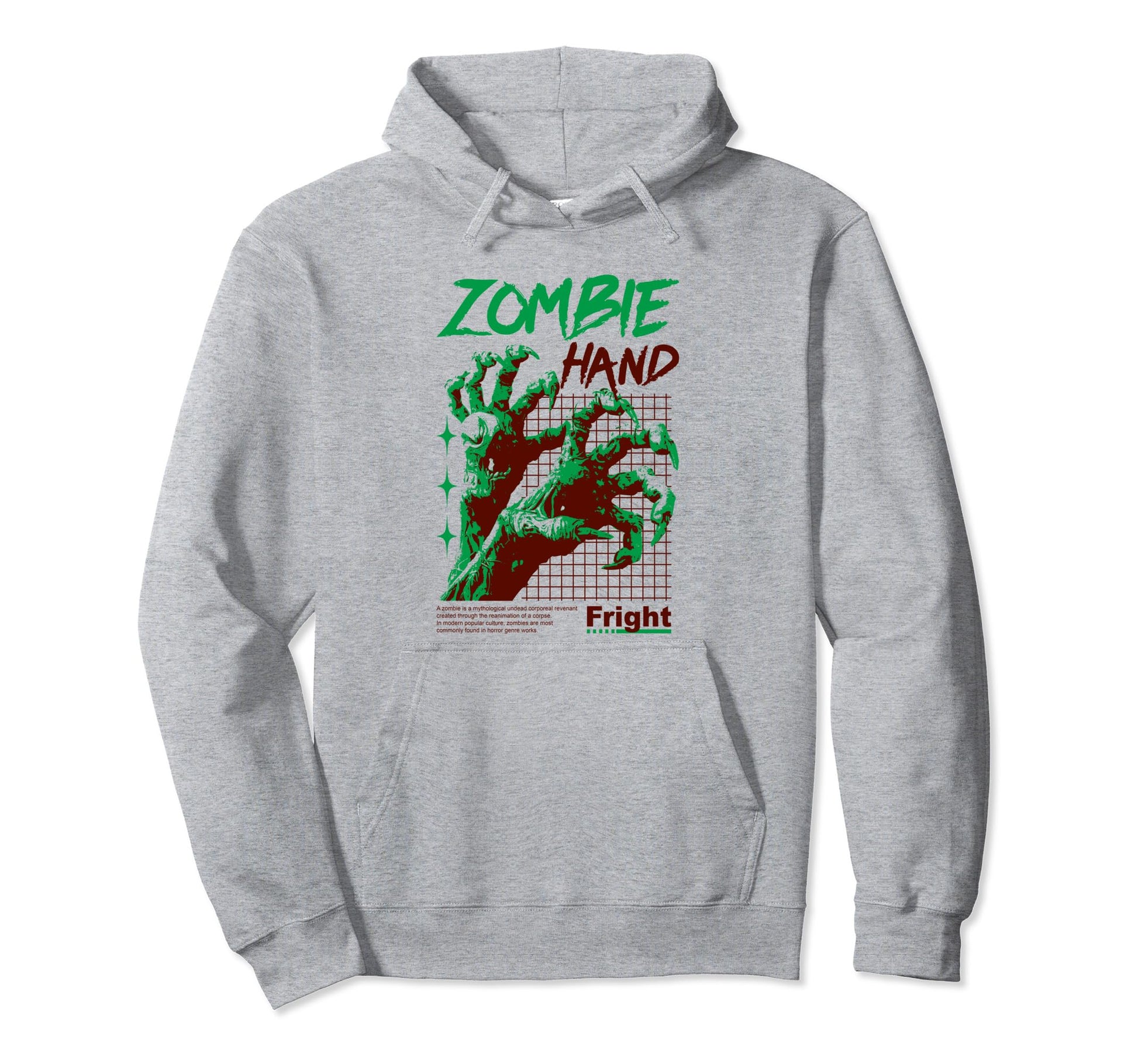 Zombie Hand Spooky Aesthetic Halloween Hoodie - Graphic Print Men Women - T-Shirt, Sweatshirt, Hoodie
