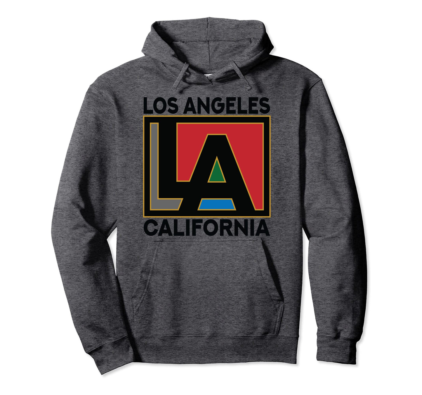 Los Angeles California Usa Typography Hoodie - Aesthetic Graphic Unisex - T-Shirt, Sweatshirt, Hoodie
