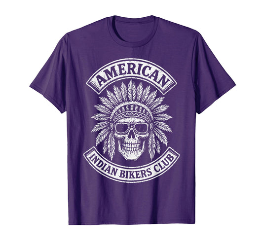American Motorcycle Indian Bikers T-Shirt - Custom Art Print for Adults - T-Shirt, Sweatshirt, Hoodie