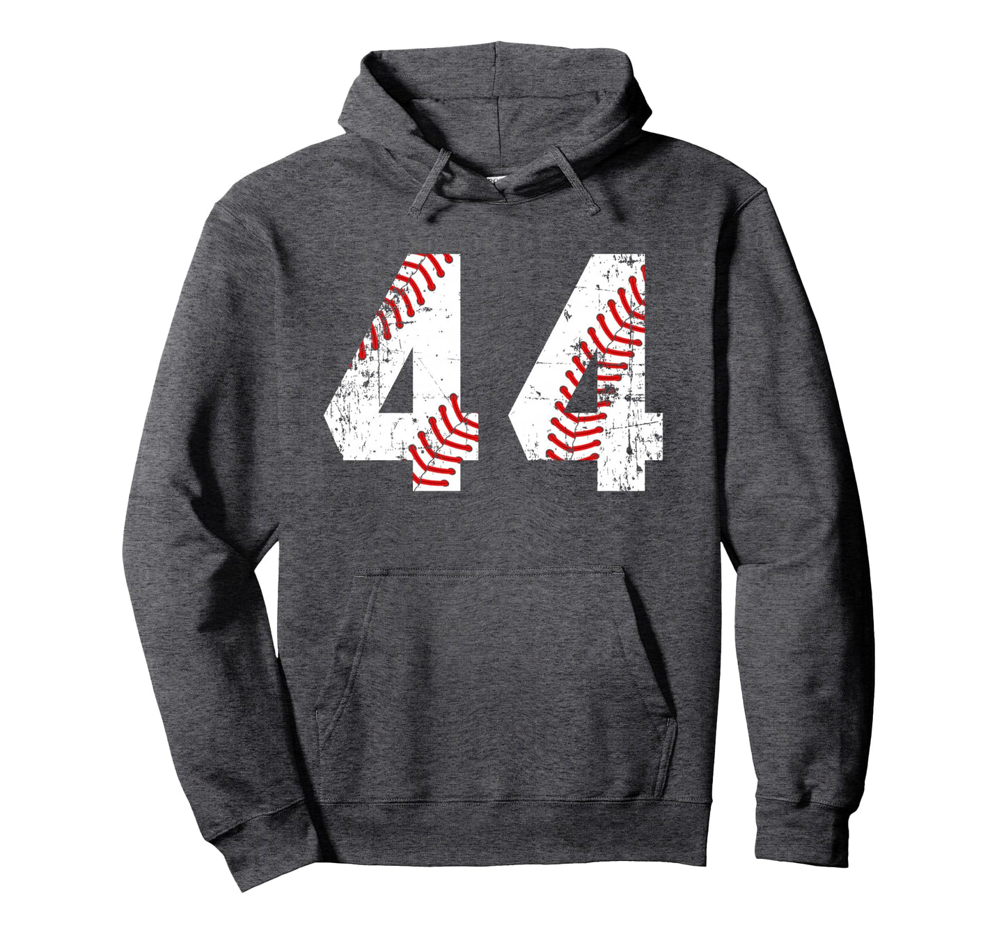 Baseball 44 Jersey Number Hoodie - Unique Graphic Men Women - T-Shirt, Sweatshirt, Hoodie