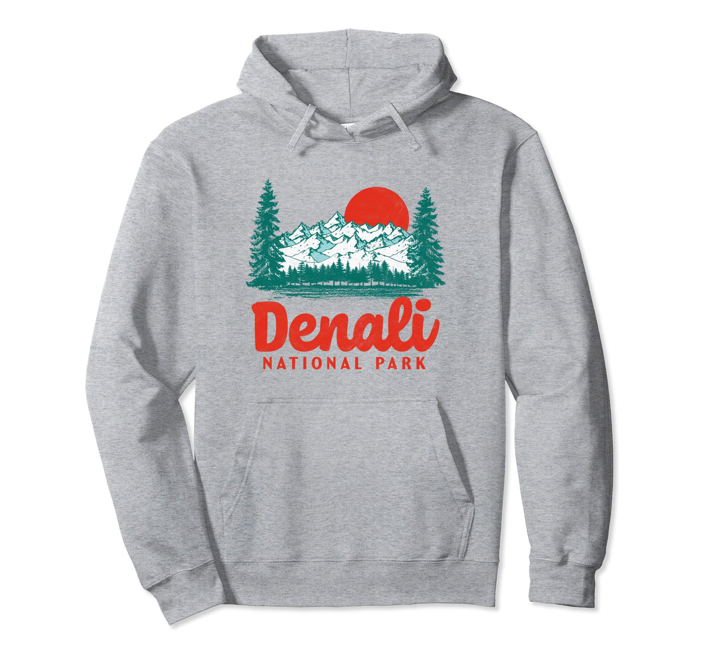 Denali National Park 80S Hoodie - Unique Graphic for Adults - T-Shirt, Sweatshirt, Hoodie