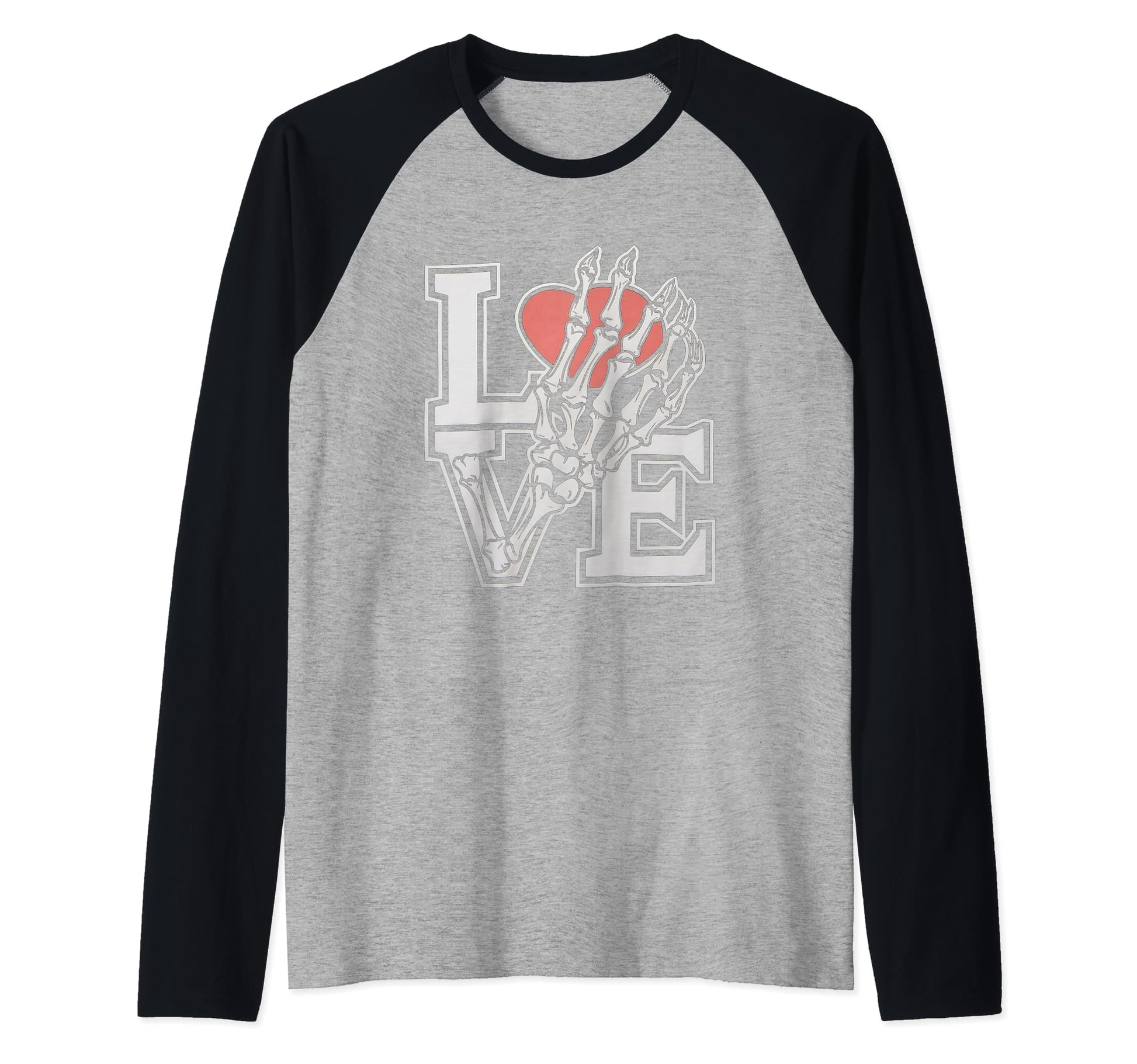 Love Skull Crazy Bones Skeleton Sweatshirt - Casual Everyday Wear Unisex - T-Shirt, Sweatshirt, Hoodie
