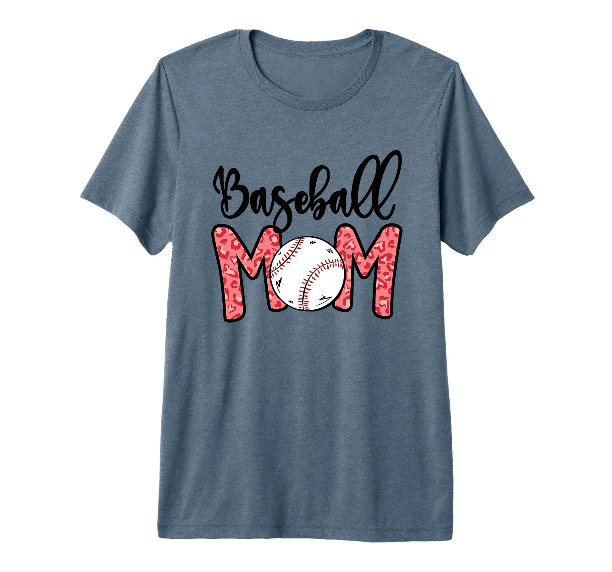 Funny Baseball Mom Leopard 4 Softball Mom T-Shirt - Trendy Graphic Unisex - T-Shirt, Sweatshirt, Hoodie