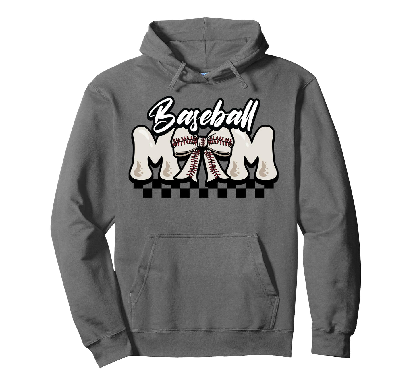Baseball Mom Mothers Day Coquette Hoodie - Fun Novelty Design Men Women - T-Shirt, Sweatshirt, Hoodie
