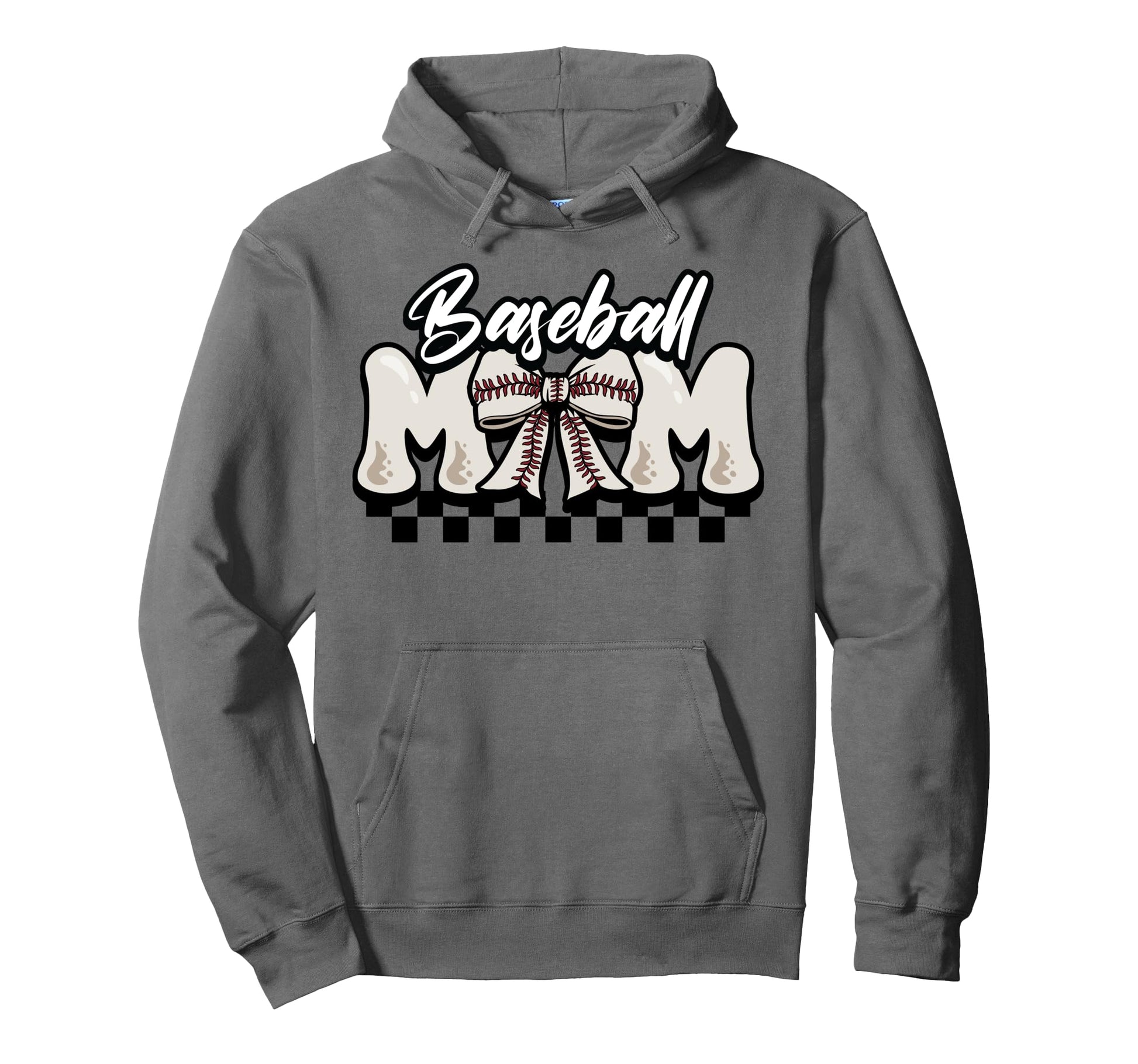 Baseball Mom Mothers Day Coquette Hoodie - Fun Novelty Design Men Women - T-Shirt, Sweatshirt, Hoodie