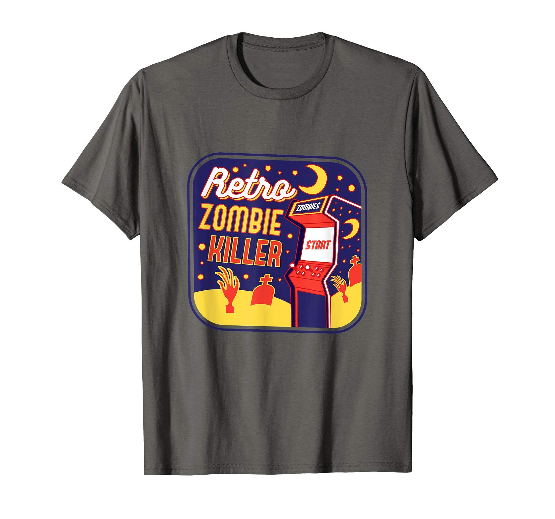 Zombie Arcade Oldschool Gamer T-Shirt - Casual Everyday Wear Unisex - T-Shirt, Sweatshirt, Hoodie