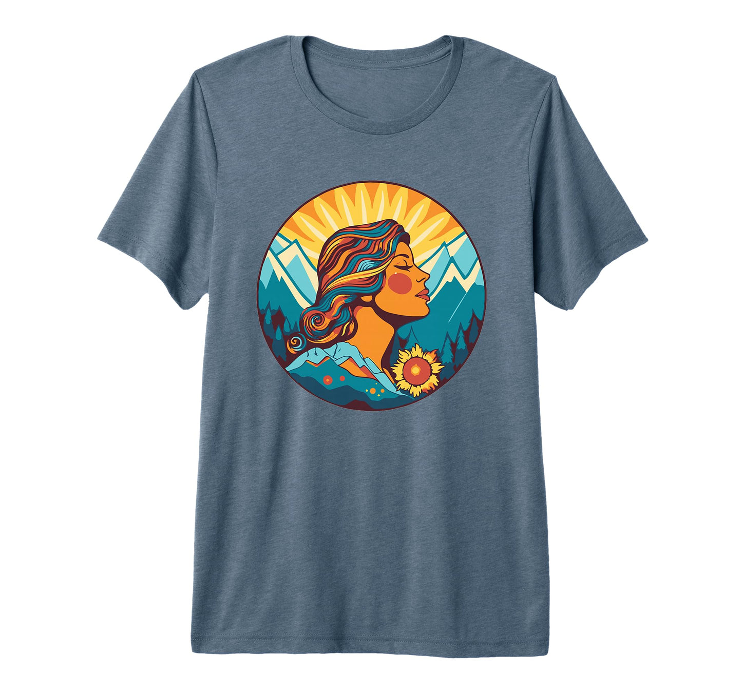 Groovy Mountain Mama Hippie 60S T-Shirt - Streetwear Style for Adults - T-Shirt, Sweatshirt, Hoodie