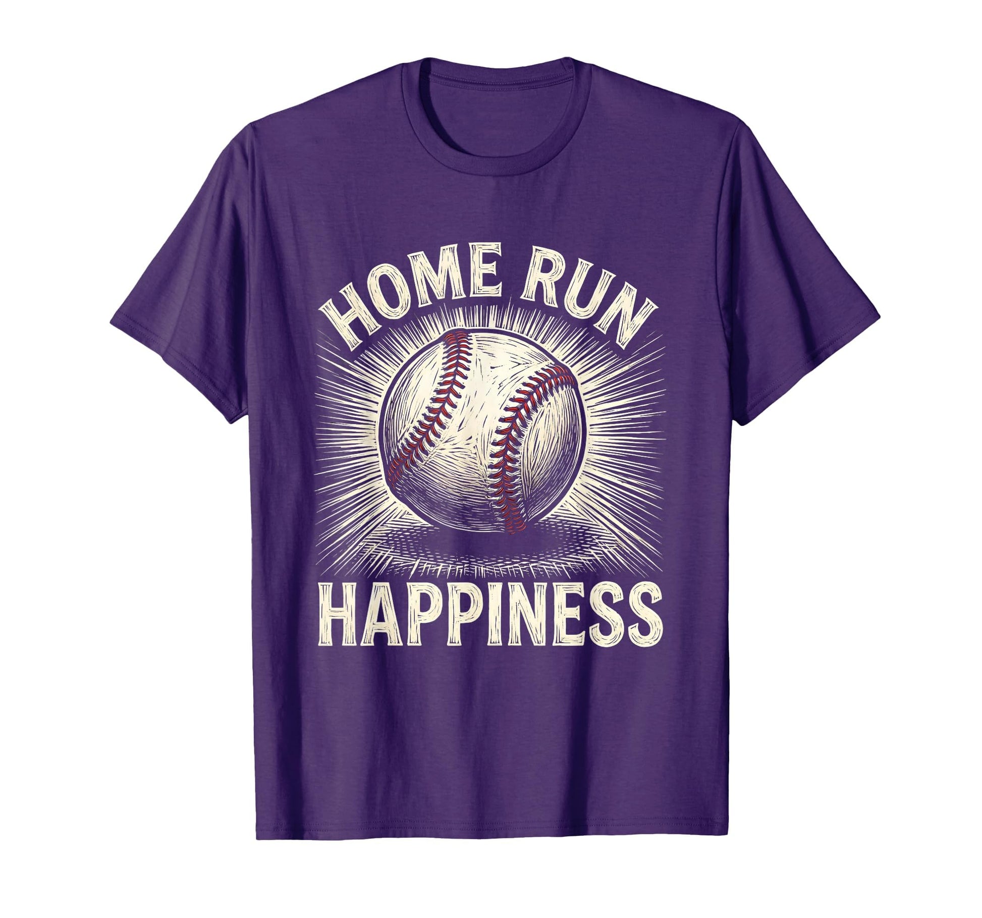 Home Run Happiness American Baseball T-Shirt - Unique Graphic for Adults - T-Shirt, Sweatshirt, Hoodie
