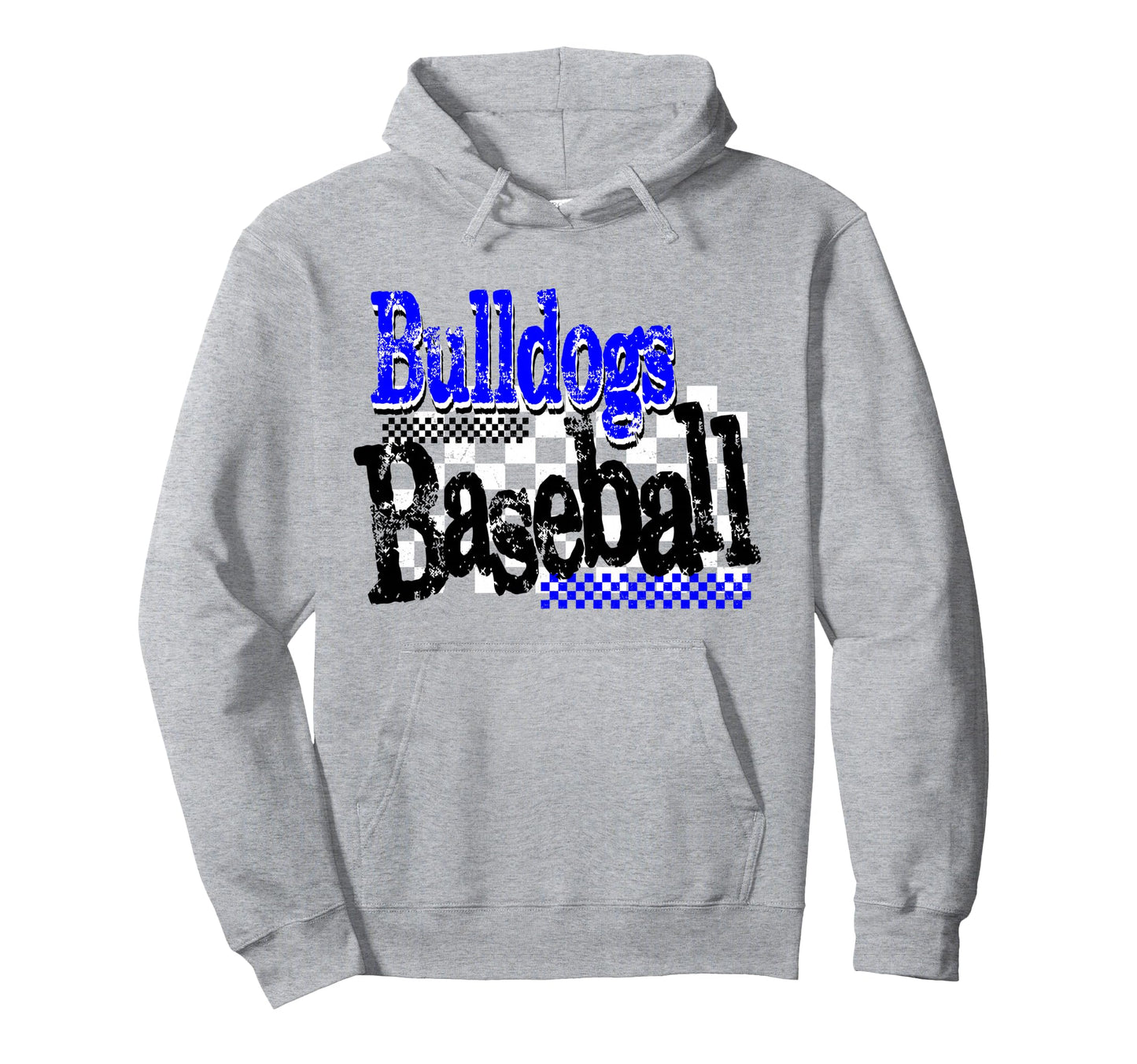 Blue Bulldogs Baseball Team Mom Game Hoodie - Streetwear Style Men Women - T-Shirt, Sweatshirt, Hoodie