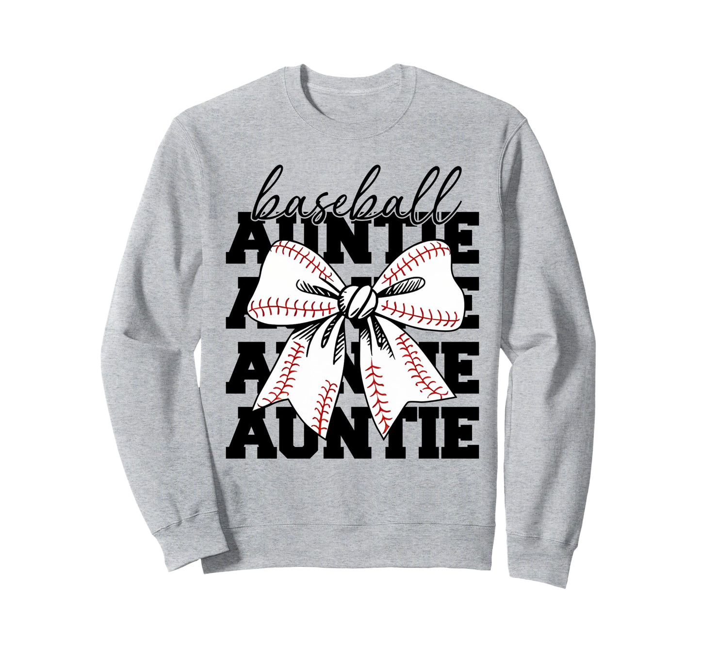 Coquette Baseball Auntie Sweatshirt - Casual Everyday Wear for Adults - T-Shirt, Sweatshirt, Hoodie