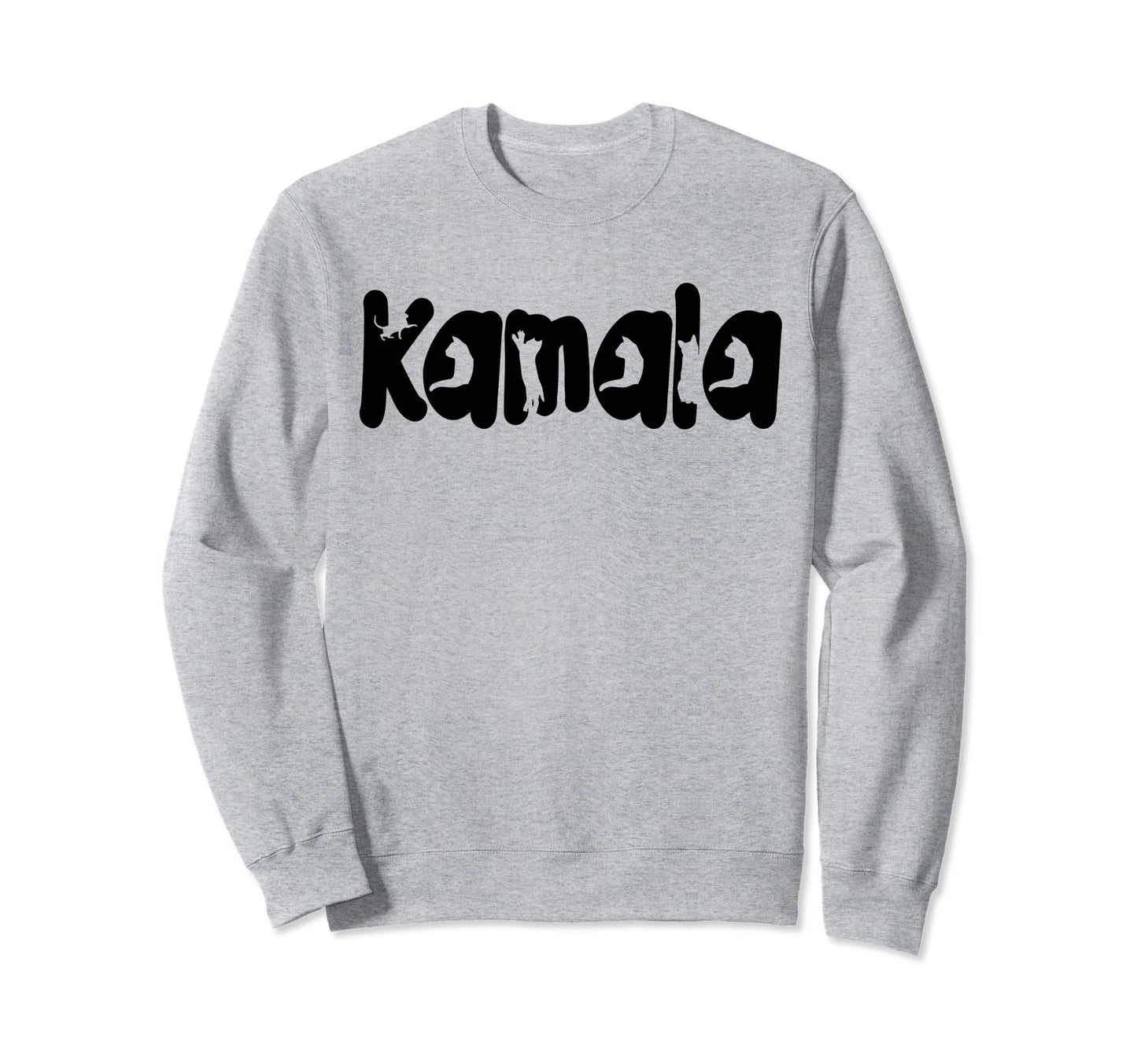 Kamala Harris Cat Typography Cat Sweatshirt - Aesthetic Graphic for Adults - T-Shirt, Sweatshirt, Hoodie