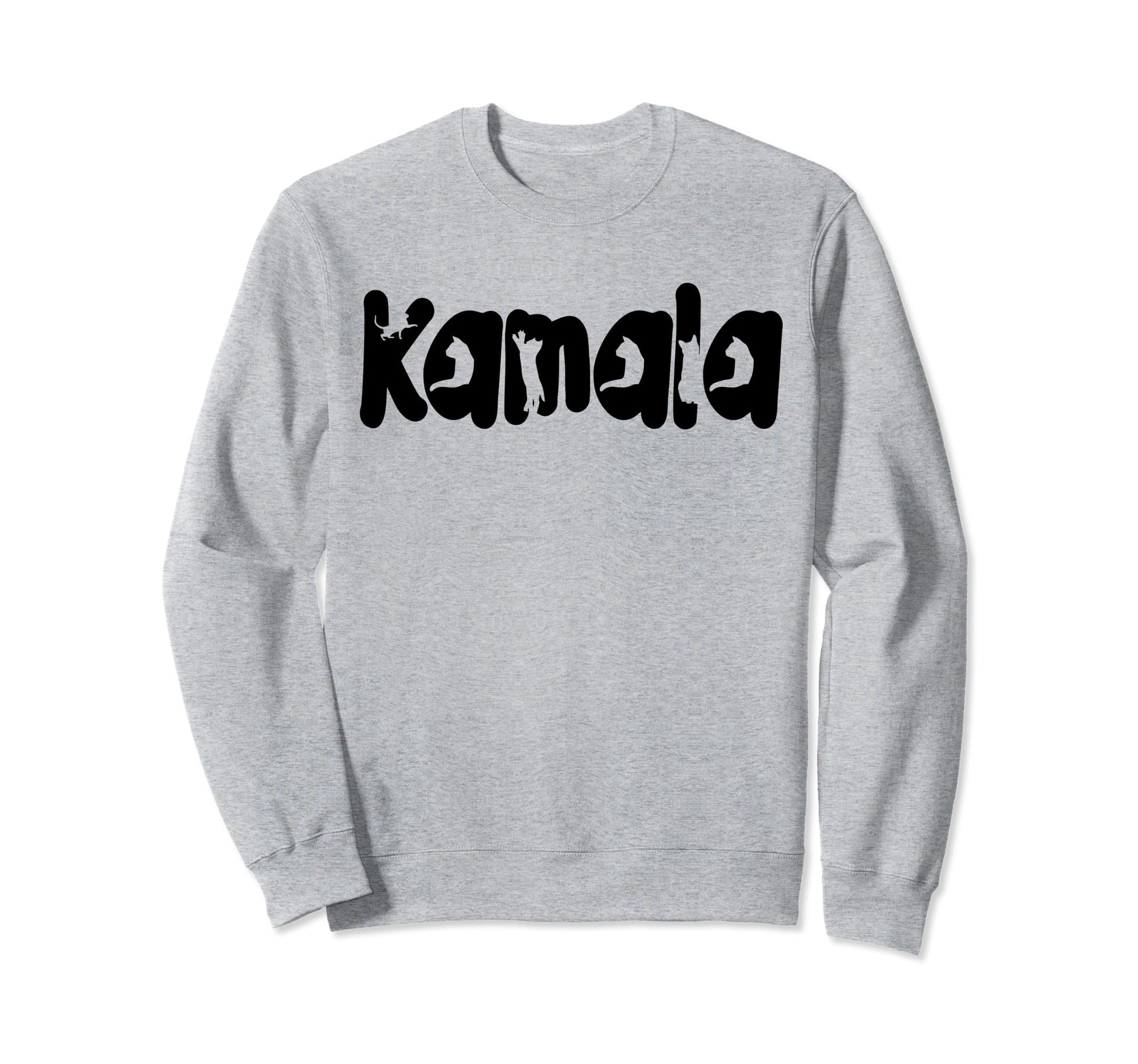 Kamala Harris Cat Typography Cat Sweatshirt - Aesthetic Graphic for Adults - T-Shirt, Sweatshirt, Hoodie