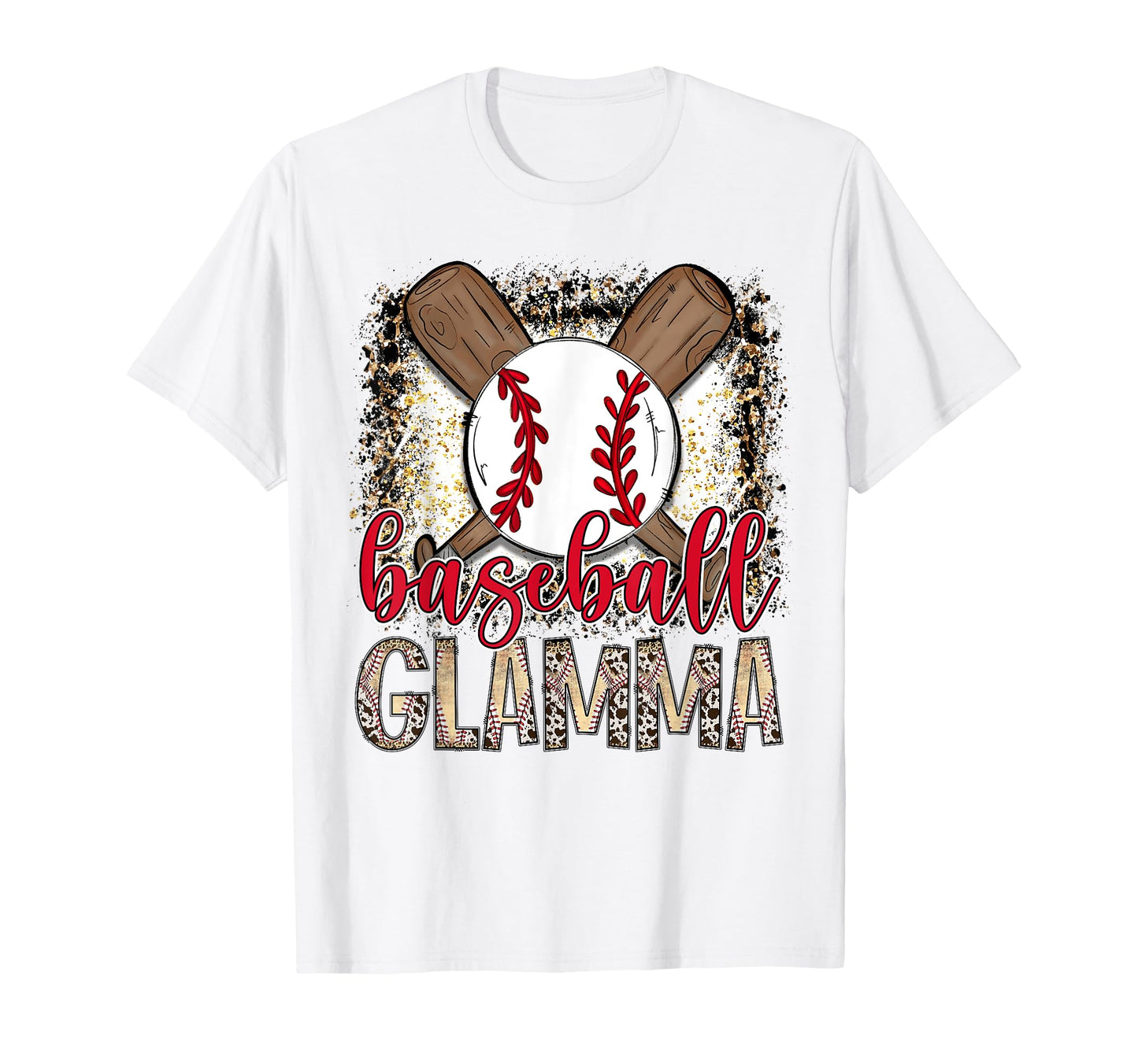 Baseball Glamma Leopard Proud Ball T-Shirt - Fun Novelty Design for Adults - T-Shirt, Sweatshirt, Hoodie