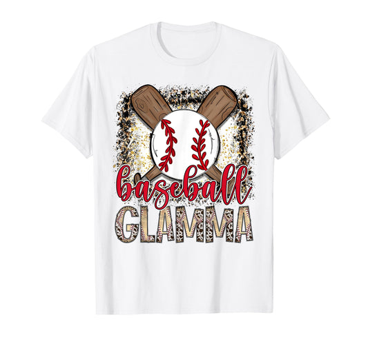 Baseball Glamma Leopard Proud Ball T-Shirt - Fun Novelty Design for Adults - T-Shirt, Sweatshirt, Hoodie