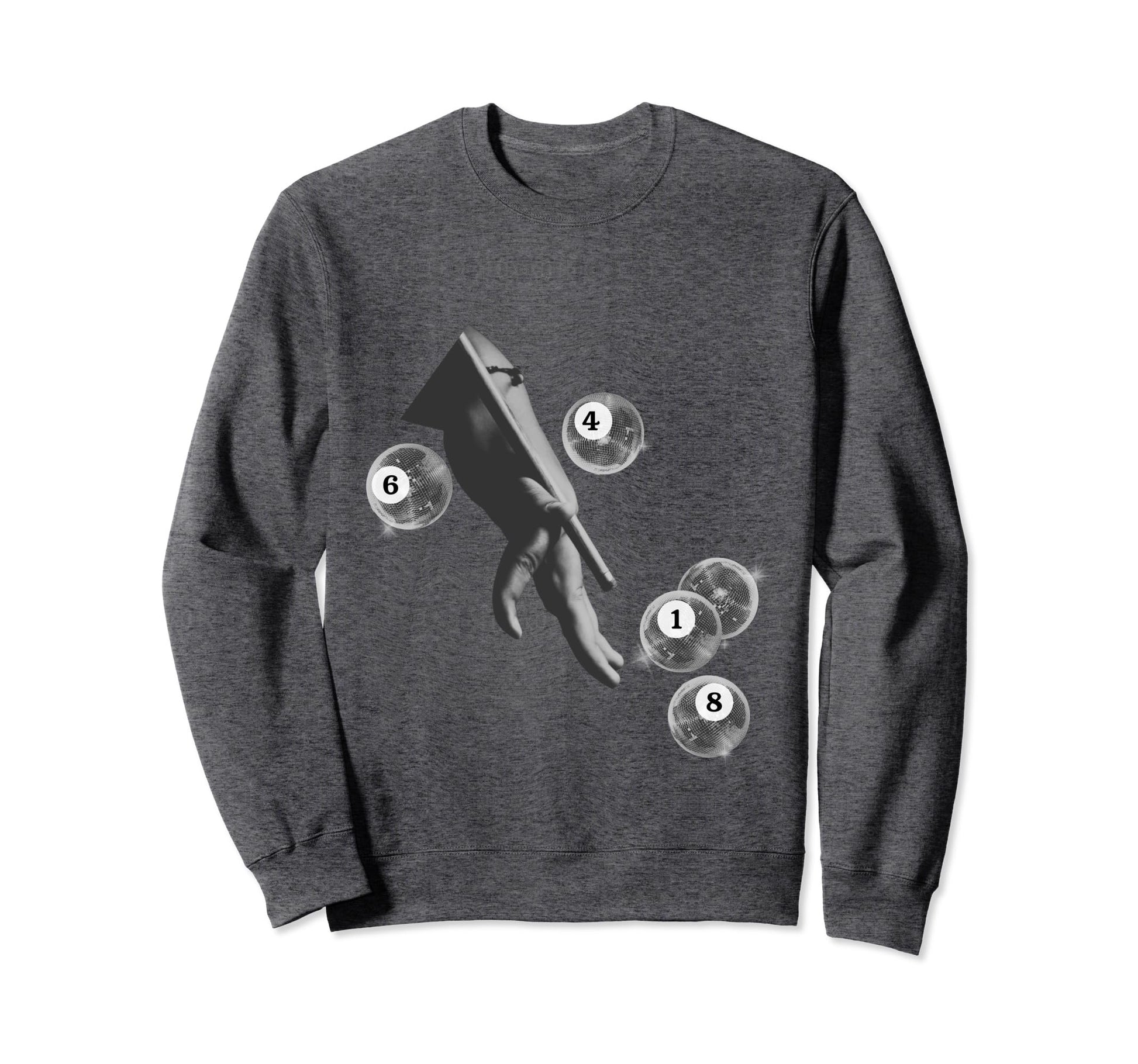Disco Eight Ball Sweatshirt - Novelty Apparel for Adults - T-Shirt, Sweatshirt, Hoodie