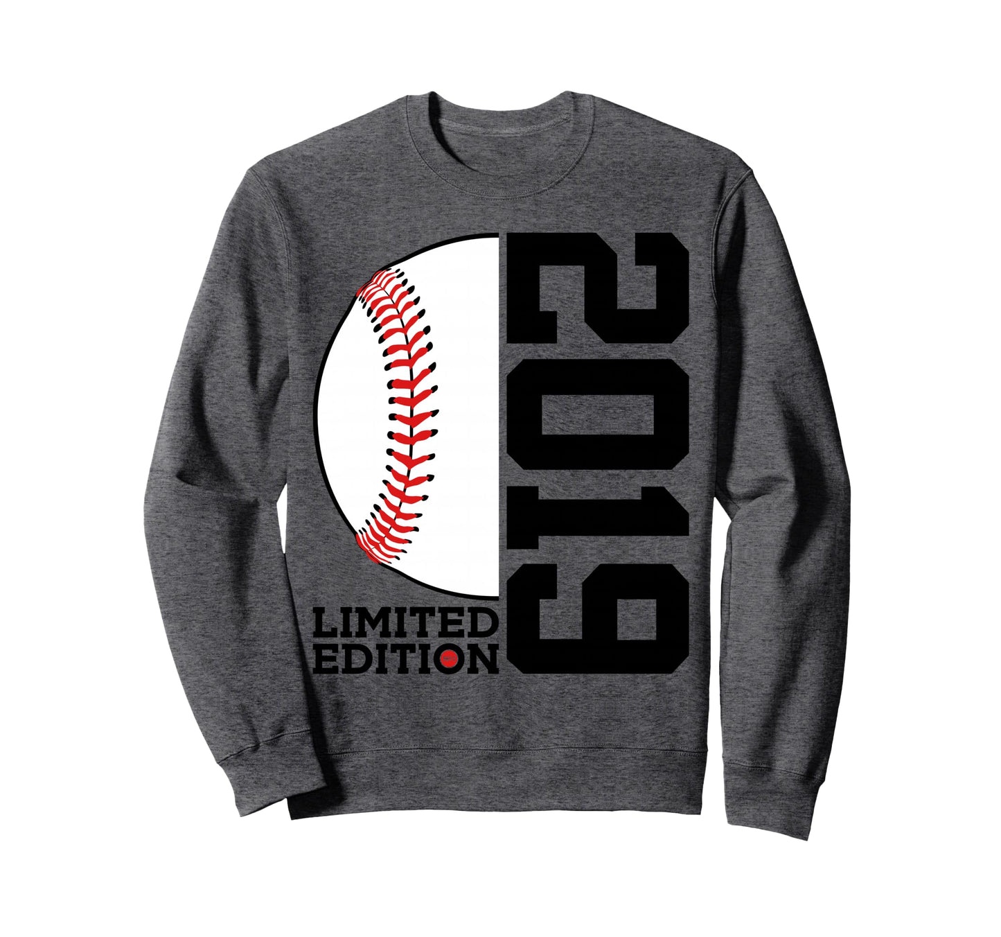7Th Birthday Baseball 2019 Sweatshirt - Fun Novelty Design for Adults - T-Shirt, Sweatshirt, Hoodie