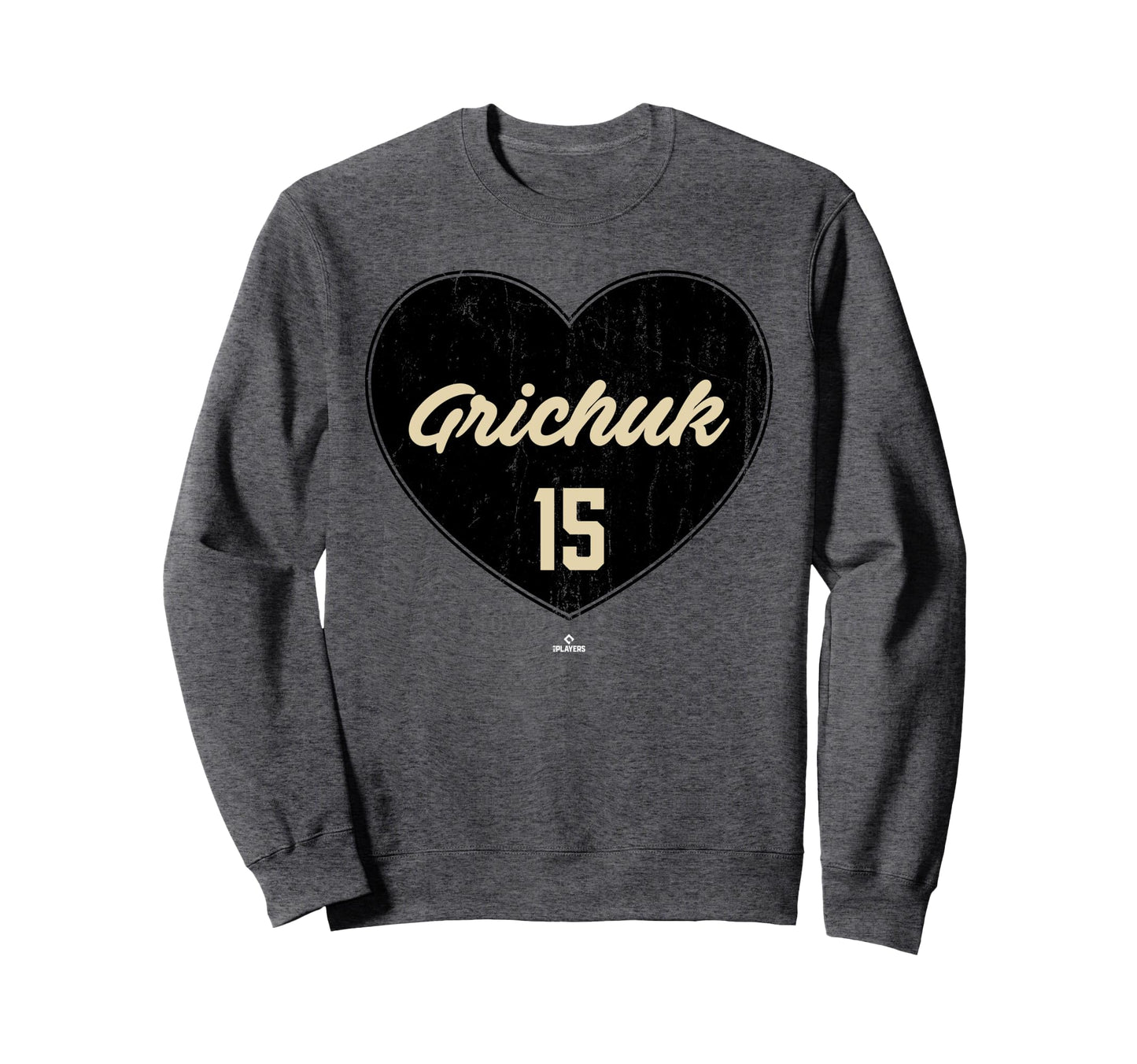 Distressed Heart Randal Grichuk Sweatshirt - Unique Graphic for Adults - T-Shirt, Sweatshirt, Hoodie