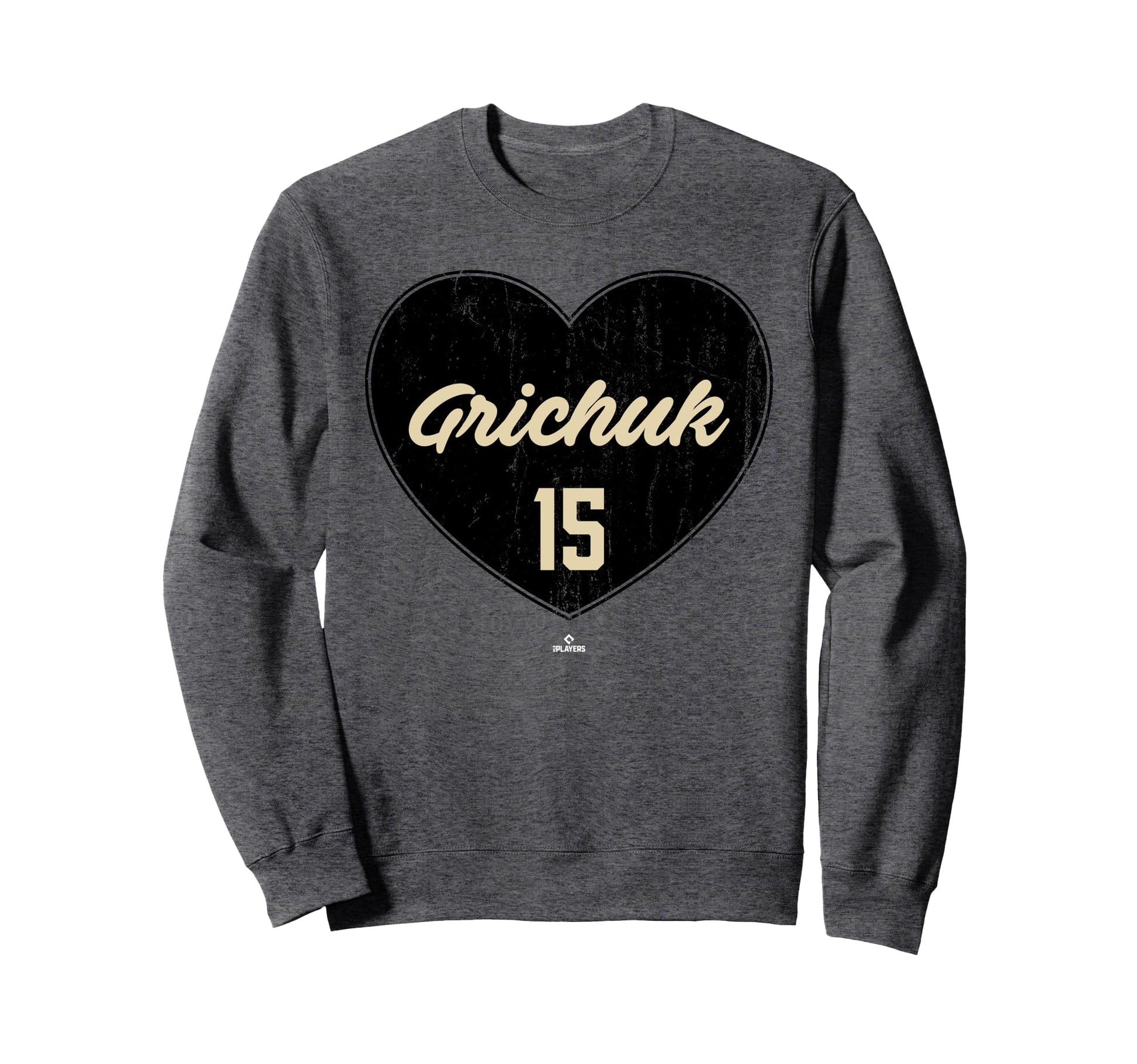 Distressed Heart Randal Grichuk Sweatshirt - Unique Graphic for Adults - T-Shirt, Sweatshirt, Hoodie