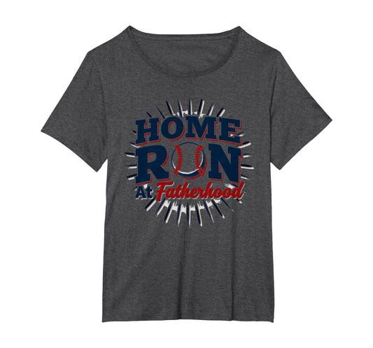Baseball Dad Home Run Fatherhood T-Shirt - Minimalist Print for Adults - T-Shirt, Sweatshirt, Hoodie