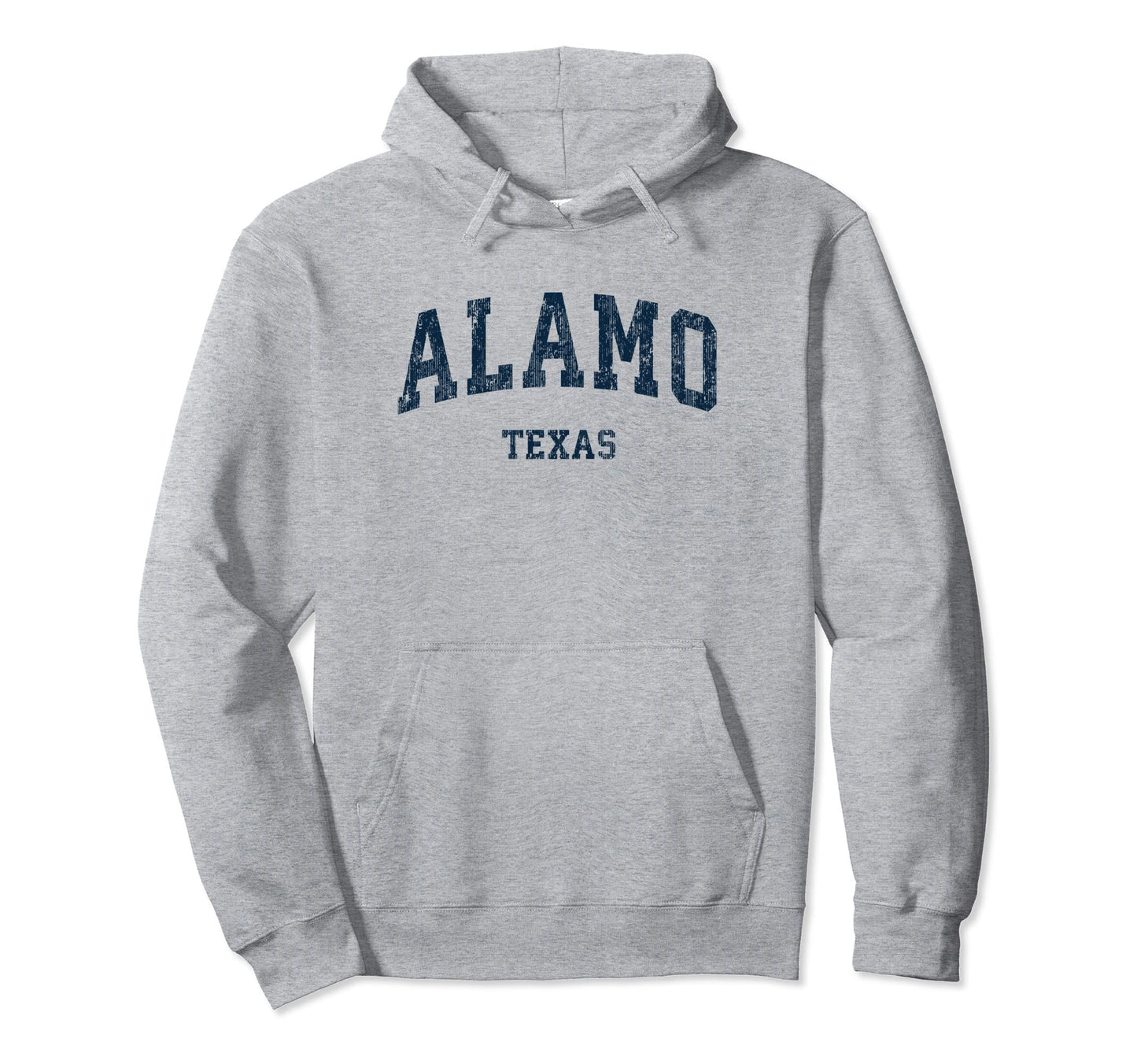 Alamo Texas Tx Varsity Sports Navy Hoodie - Fun Novelty Design for Adults - T-Shirt, Sweatshirt, Hoodie