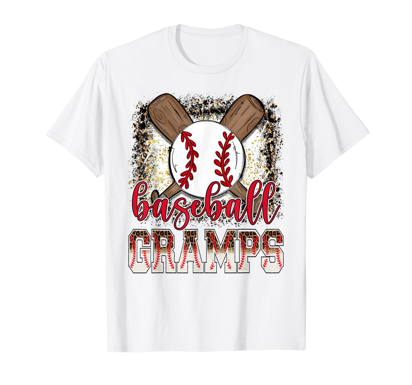 Baseball Gramps Leopard Proud Ball Gramps T-Shirt - Unique Graphic Unisex - T-Shirt, Sweatshirt, Hoodie