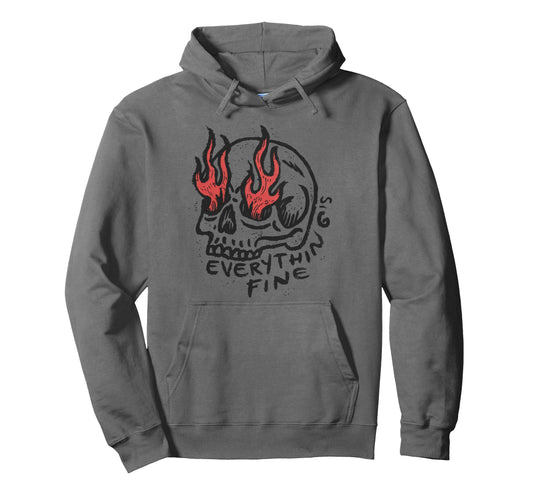 Aesthetic Streetwear Skull Hoodie - Unique Graphic Unisex - T-Shirt, Sweatshirt, Hoodie