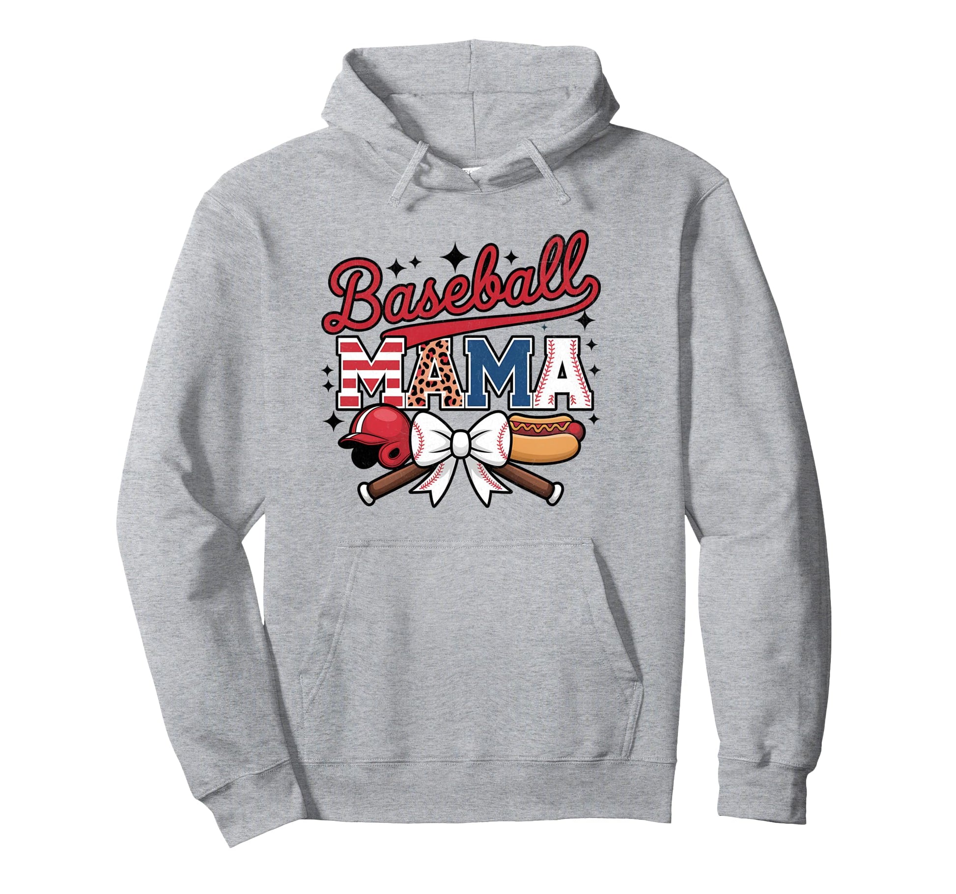 Baseball Coquette Bow Baseball Cheer Hoodie - Custom Art Print for Adults - T-Shirt, Sweatshirt, Hoodie