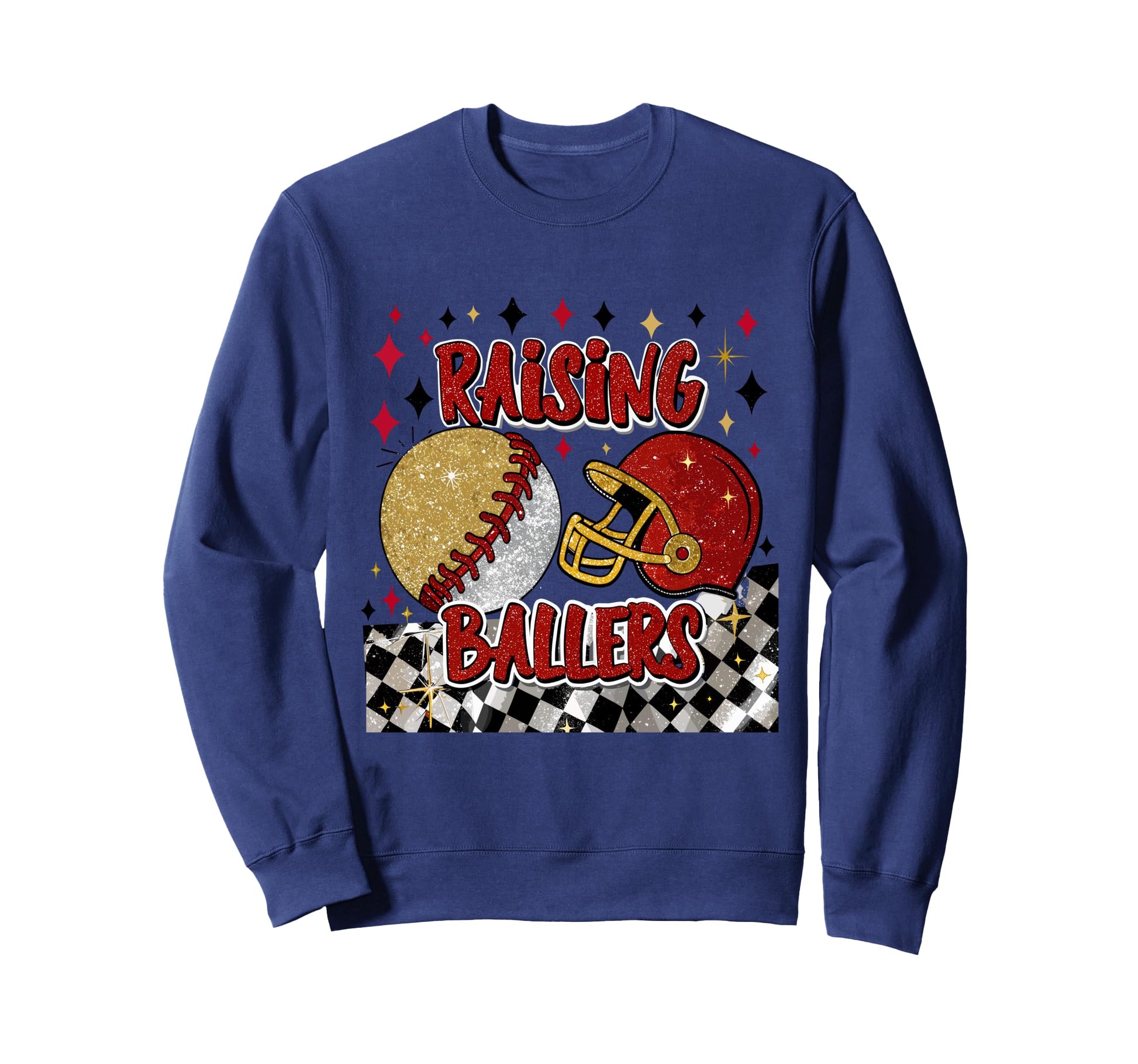 Raising Ballers Softball Baseball Sweatshirt - Unique Graphic Unisex - T-Shirt, Sweatshirt, Hoodie