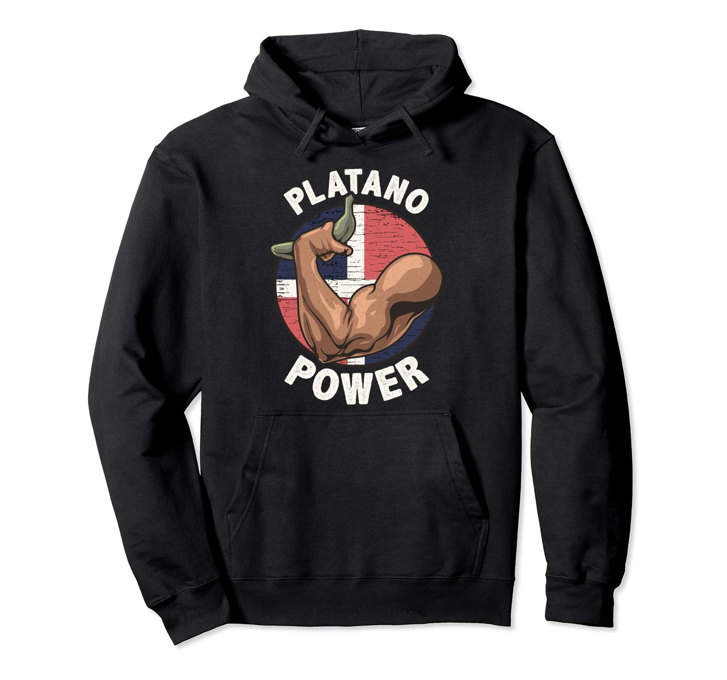 Platano Power Dominican Republic Hoodie - Fun Novelty Design for Adults - T-Shirt, Sweatshirt, Hoodie