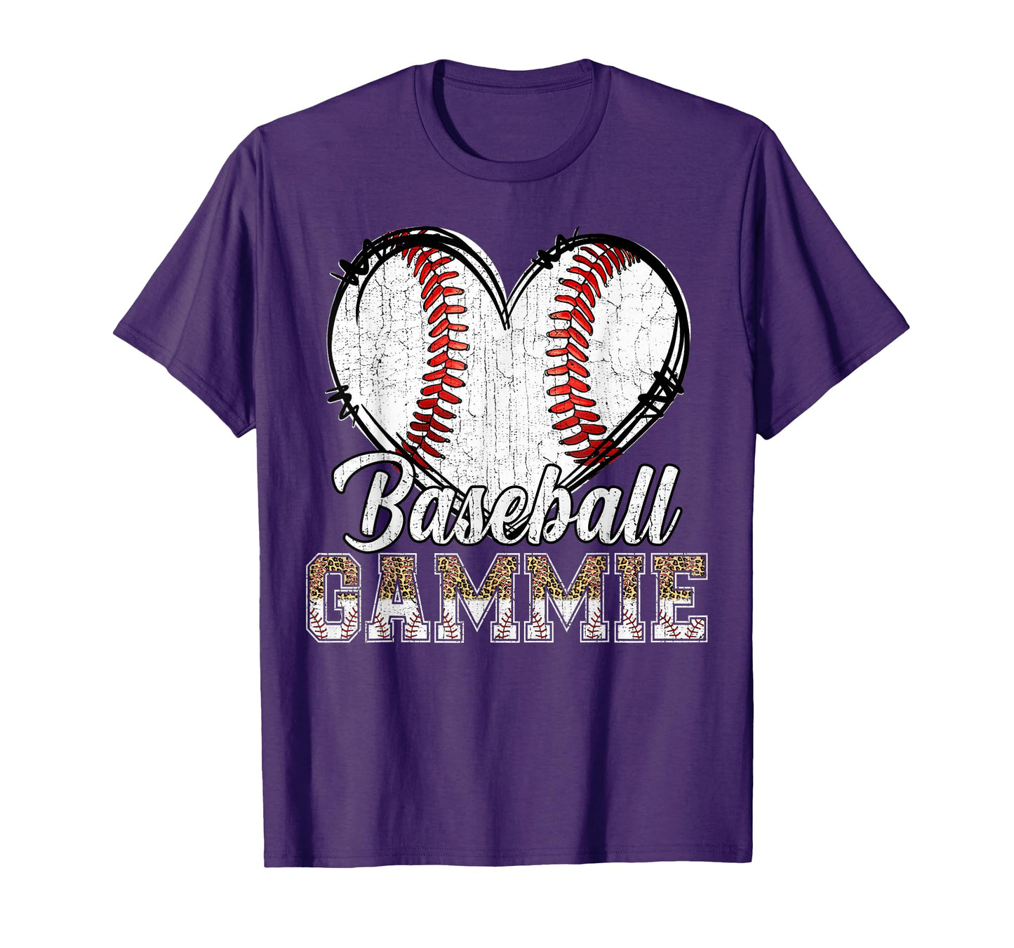 Softball Baseball Gammie Heart T-Shirt - Aesthetic Graphic Men Women - T-Shirt, Sweatshirt, Hoodie
