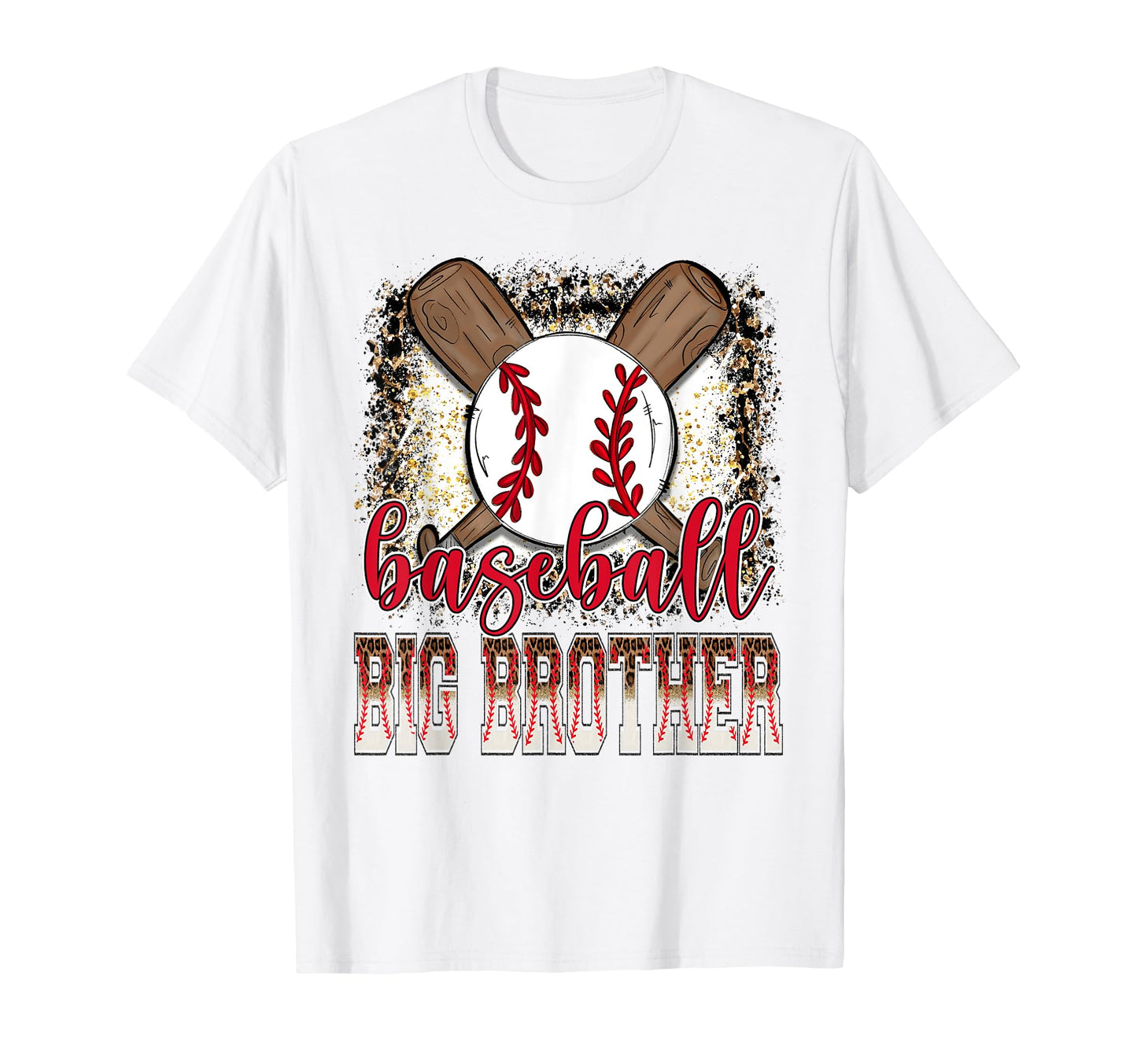 Baseball Big Brother Leopard Proud Ball T-Shirt - Trendy Graphic Unisex - T-Shirt, Sweatshirt, Hoodie