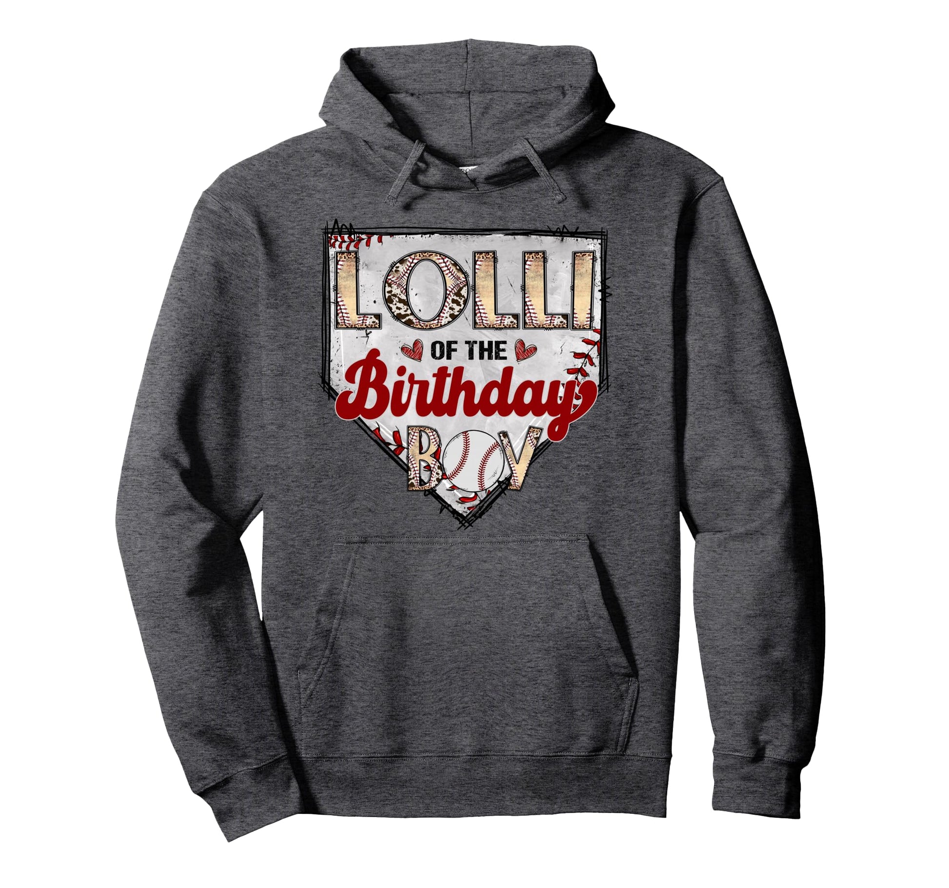 Lolli Birthday Baseball Lover Birthday Hoodie - Minimalist Print Unisex - T-Shirt, Sweatshirt, Hoodie