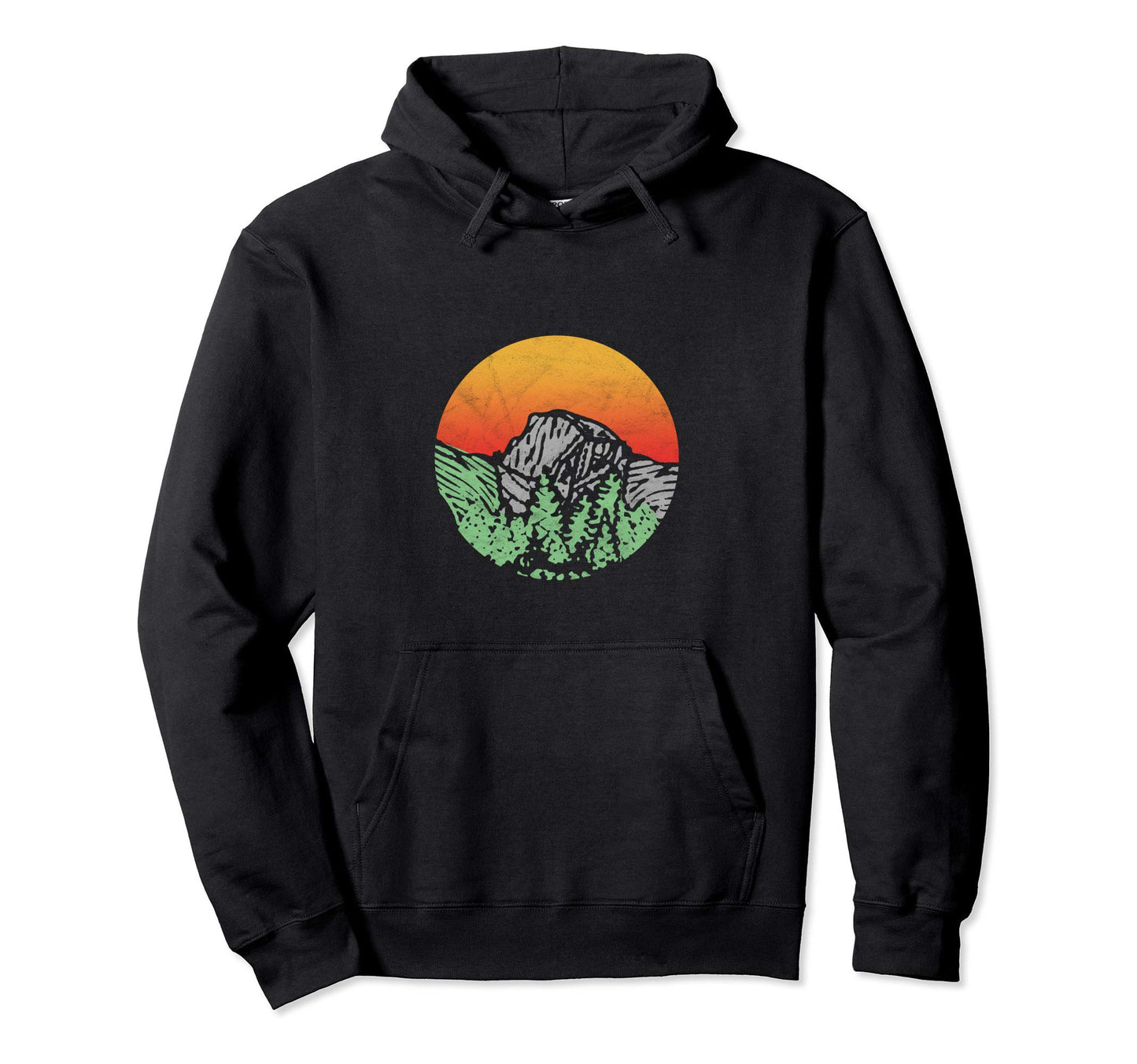Half Dome Yosemite National Park Sunset Hoodie - Aesthetic Graphic Unisex - T-Shirt, Sweatshirt, Hoodie