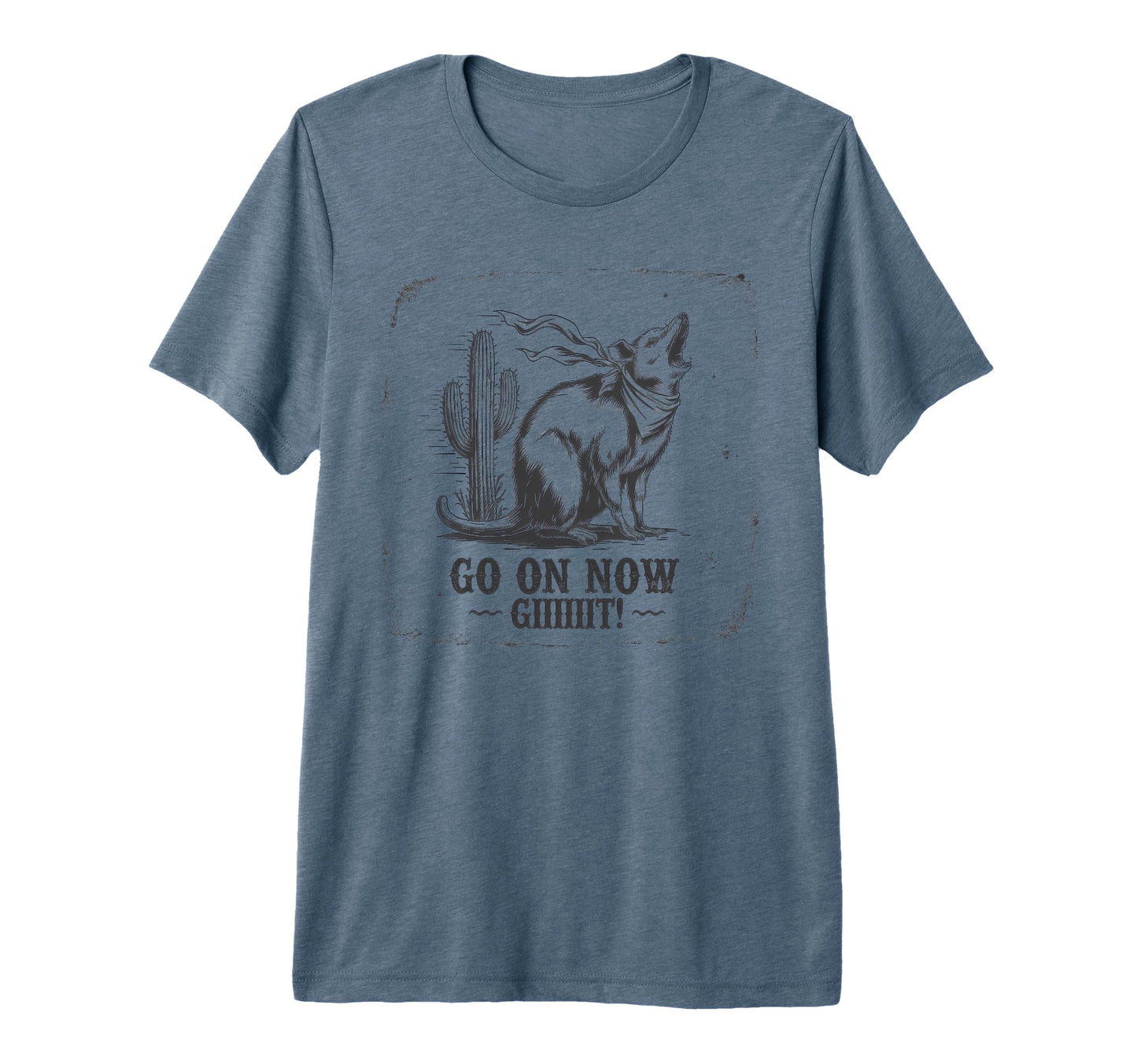 Go Now Git Cowboy Opossum Country T-Shirt - Casual Everyday Wear Men Women - T-Shirt, Sweatshirt, Hoodie