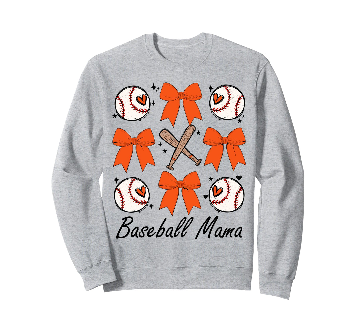 Baseball Mom Coquette Bow Game Day Sweatshirt - Novelty Apparel Men Women - T-Shirt, Sweatshirt, Hoodie