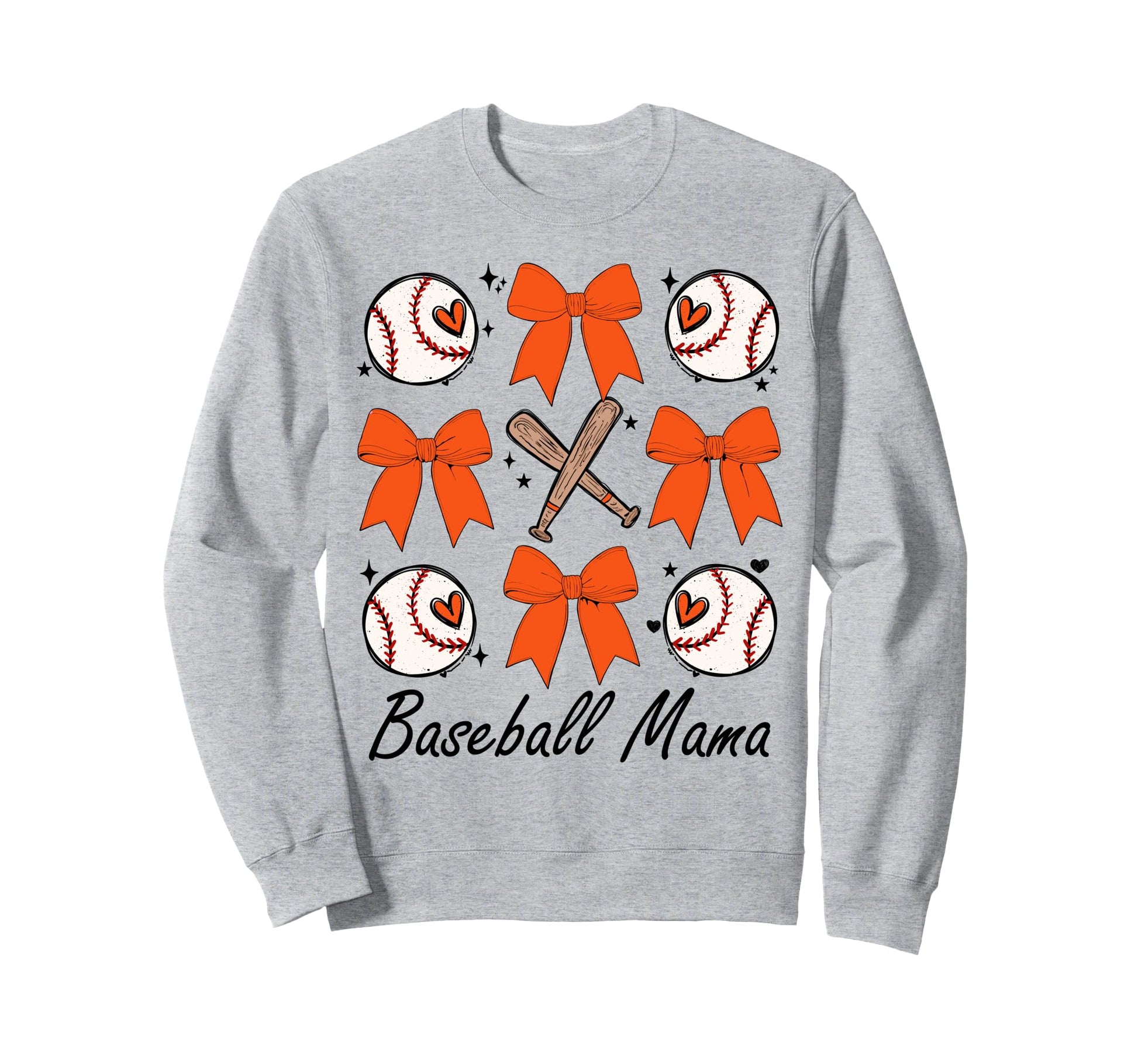 Baseball Mom Coquette Bow Game Day Sweatshirt - Novelty Apparel Men Women - T-Shirt, Sweatshirt, Hoodie