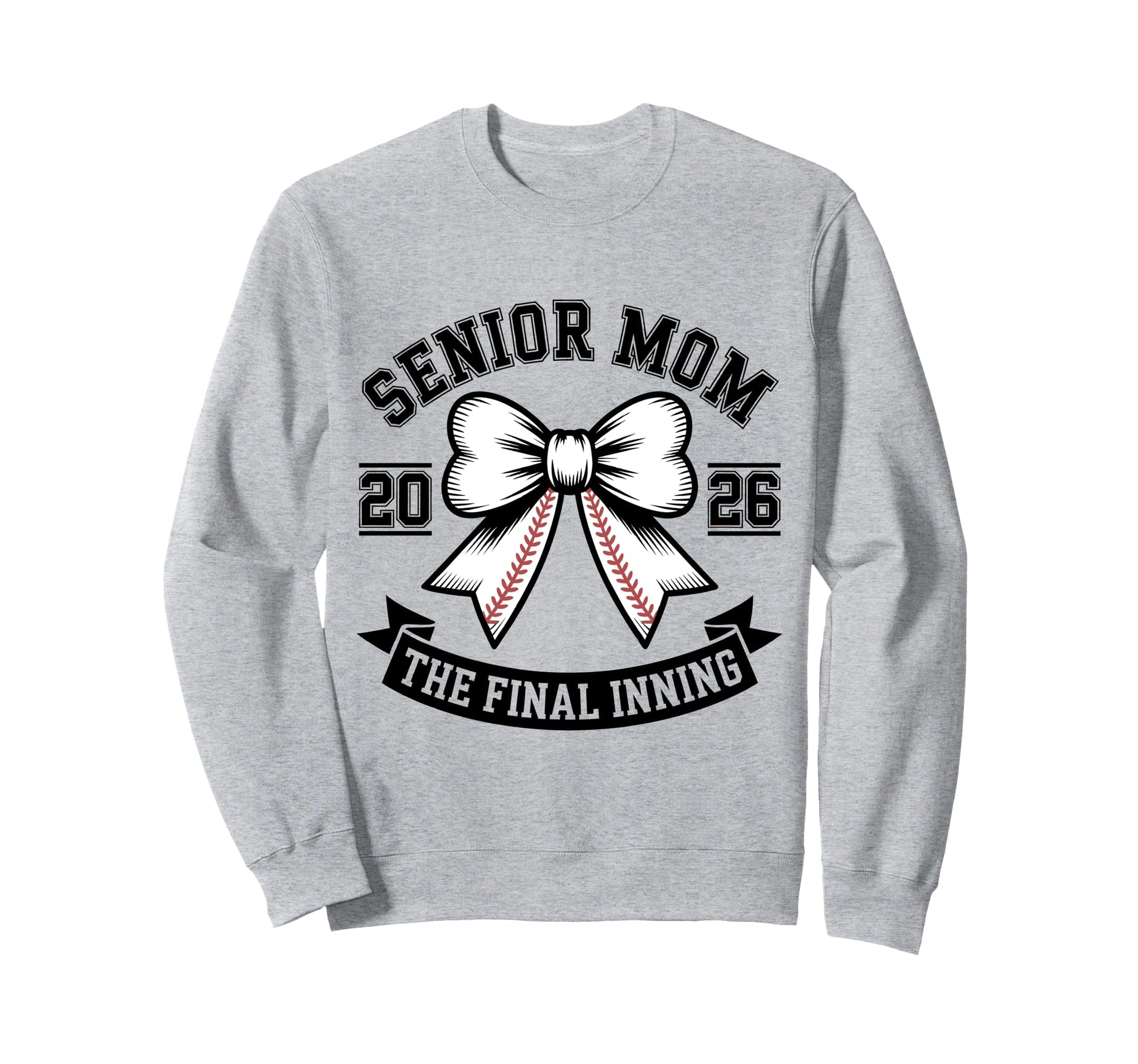 Senior Mom Class 2026 Baseball Sweatshirt - Fun Novelty Design for Adults - T-Shirt, Sweatshirt, Hoodie