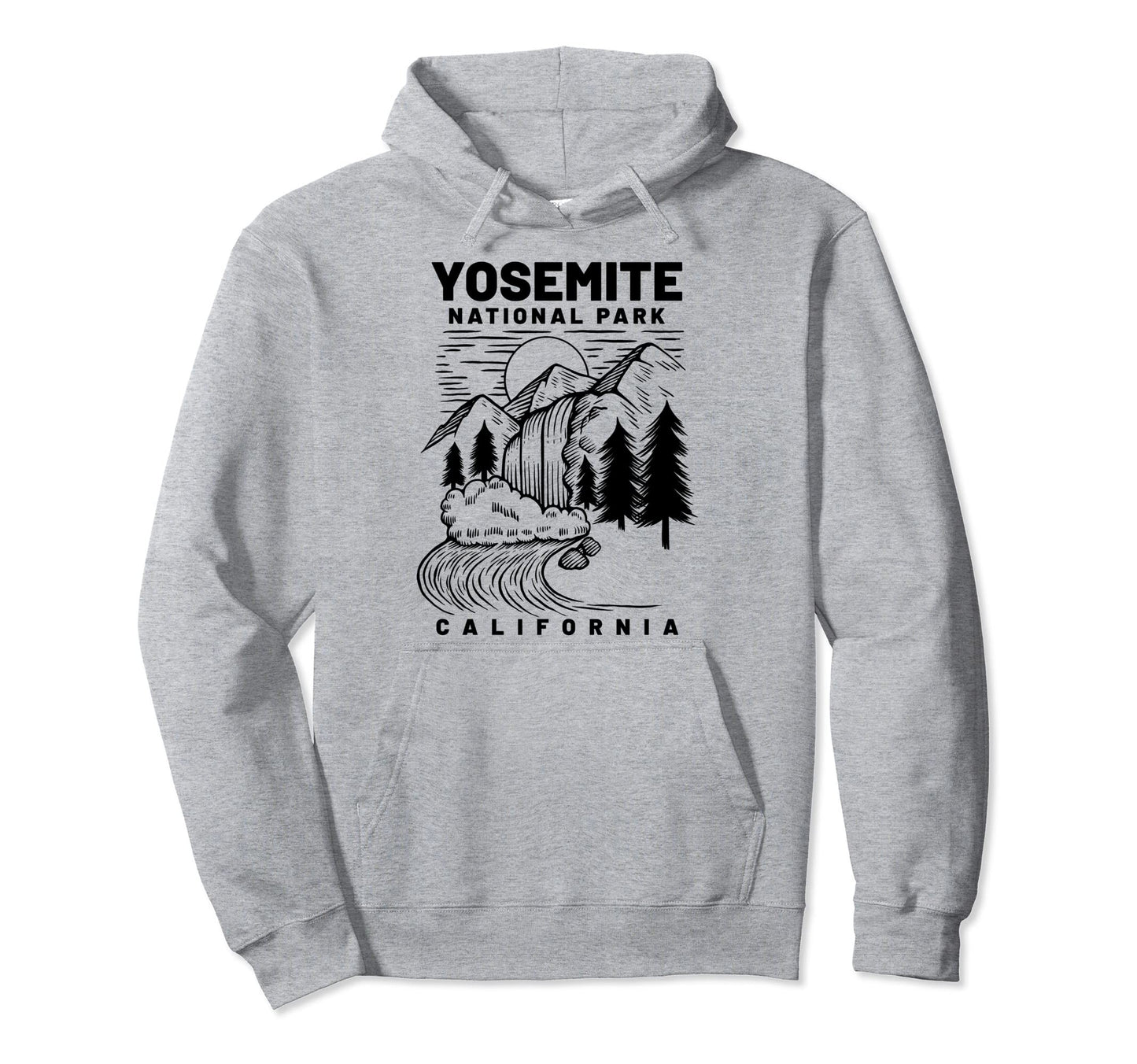 Yosemite National Park California Hiking Hoodie - Streetwear Style Unisex - T-Shirt, Sweatshirt, Hoodie