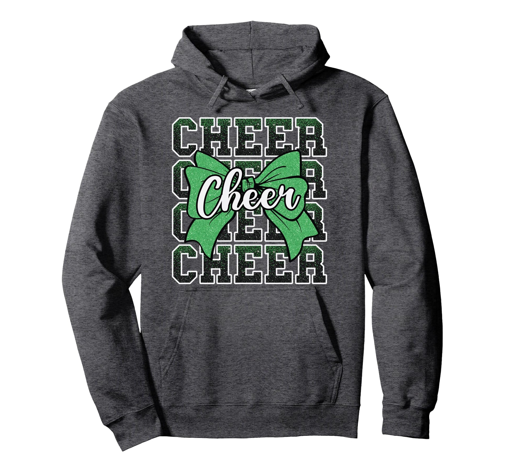 Coquette Cheer Bow Sport Cheerleader Hoodie - Minimalist Print Unisex - T-Shirt, Sweatshirt, Hoodie