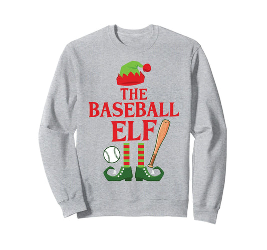 Baseball Elf Family Group Matching Sweatshirt - Streetwear Style Unisex - T-Shirt, Sweatshirt, Hoodie