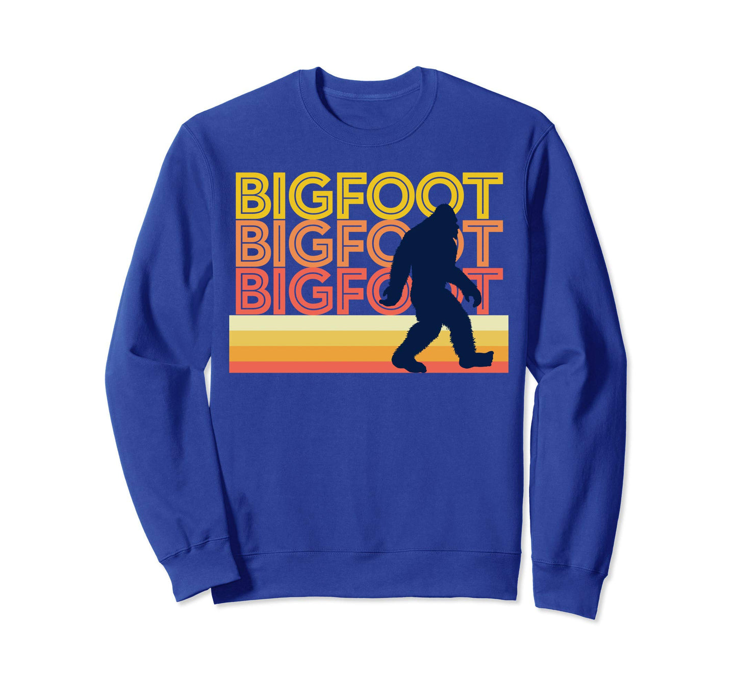 Groovy Typography Sixties Bigfoot Sweatshirt - Unique Graphic for Adults - T-Shirt, Sweatshirt, Hoodie