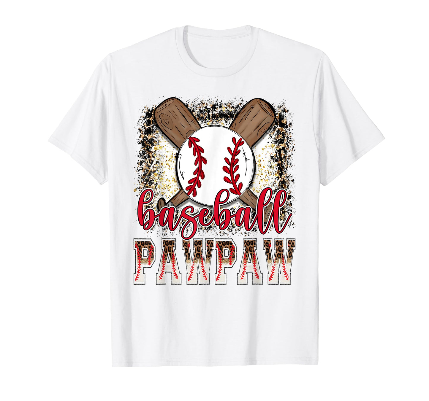 Baseball Pawpaw Leopard Proud Ball T-Shirt - Graphic Print for Adults - T-Shirt, Sweatshirt, Hoodie