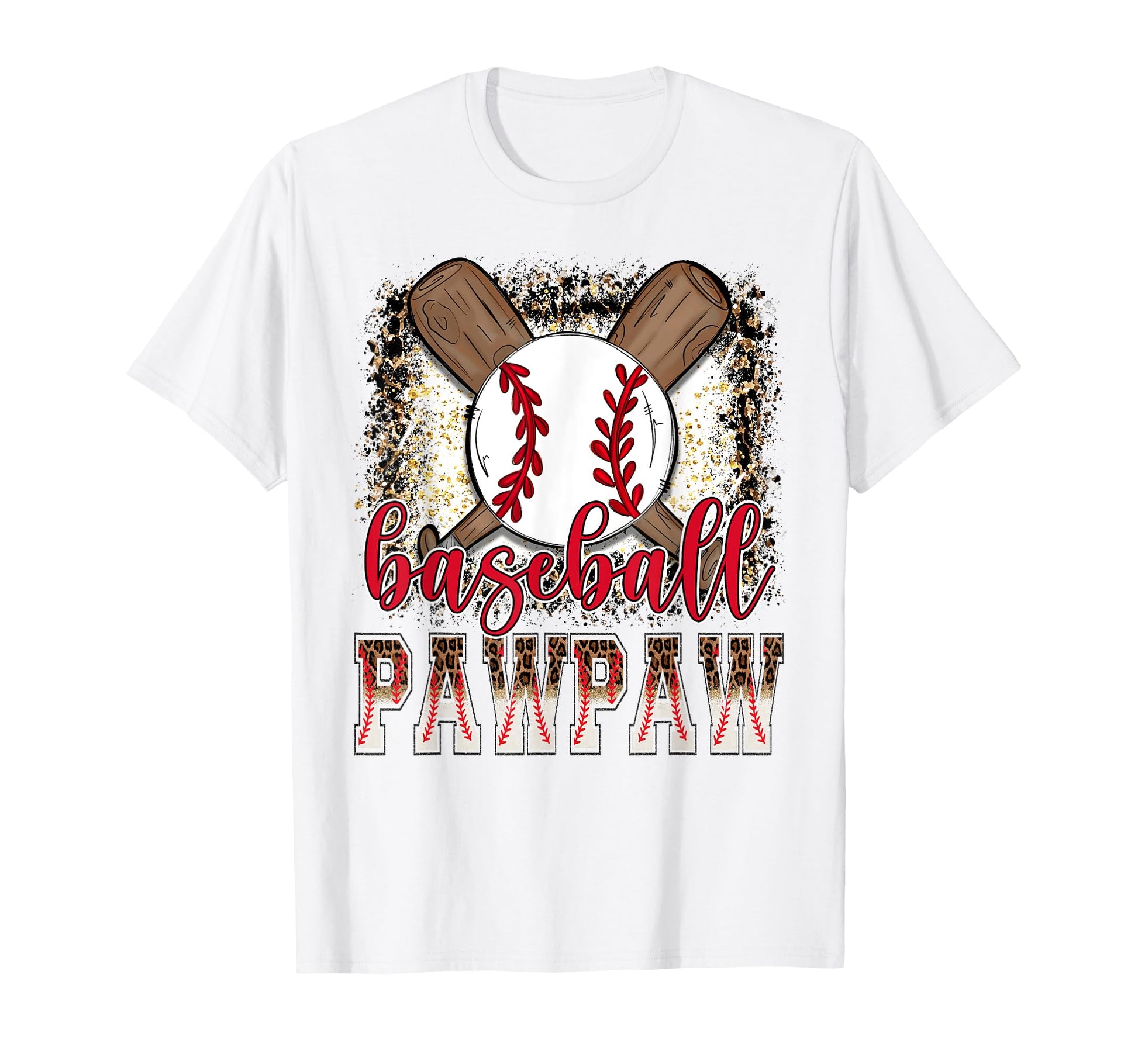 Baseball Pawpaw Leopard Proud Ball T-Shirt - Graphic Print for Adults - T-Shirt, Sweatshirt, Hoodie