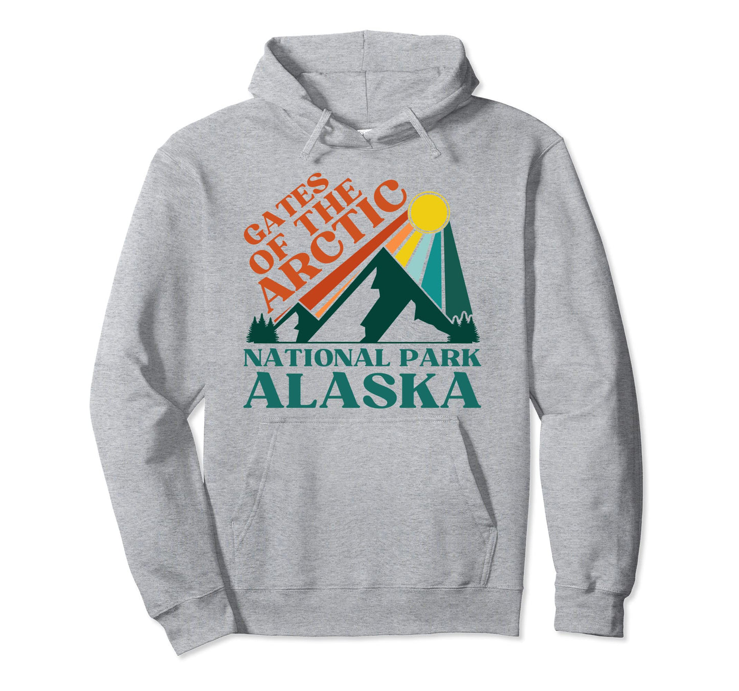 Gates Arctic National Park Alaska Hike Hoodie - Novelty Apparel for Adults - T-Shirt, Sweatshirt, Hoodie