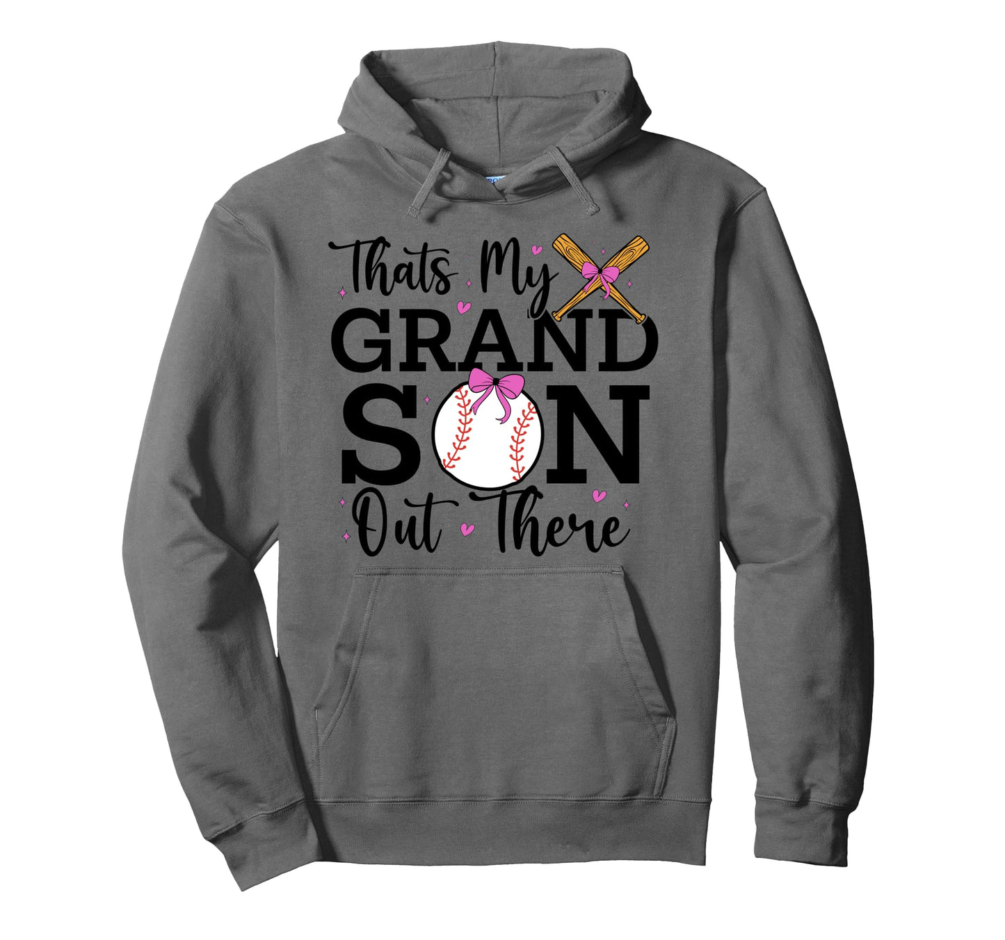 Thats My Grandson Out There Baseball Hoodie - Streetwear Style Unisex - T-Shirt, Sweatshirt, Hoodie