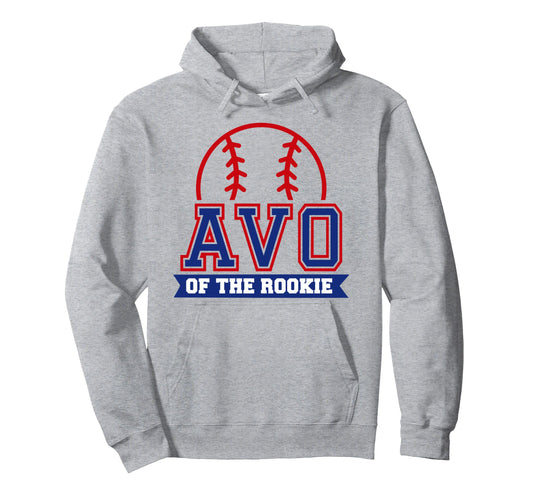 Avo Rookie 1St Birthday Baseball Hoodie - Custom Art Print for Adults - T-Shirt, Sweatshirt, Hoodie