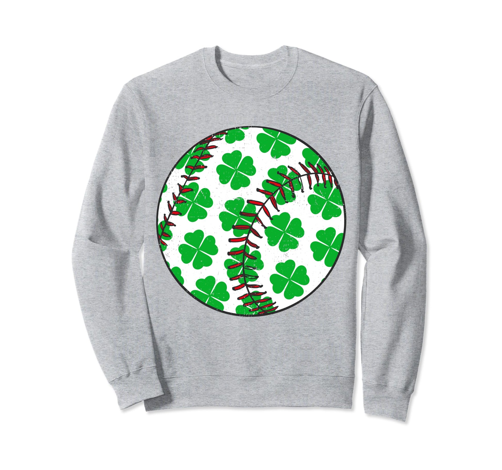 Four Leaf Clover Baseball St Sweatshirt - Casual Everyday Wear for Adults - T-Shirt, Sweatshirt, Hoodie