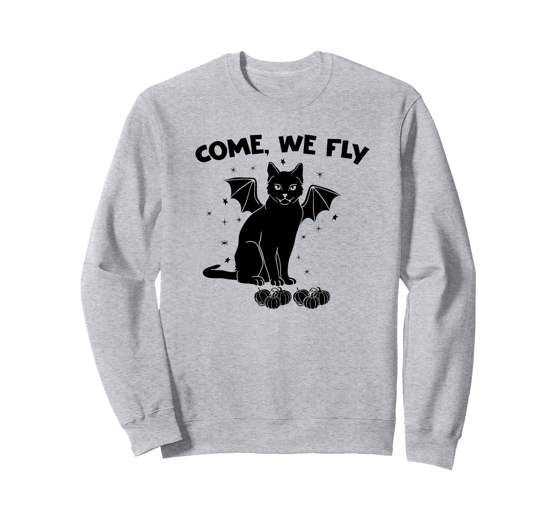 Come We Fly Halloween 3 4 Sleeve Sweatshirt - Graphic Print for Adults - T-Shirt, Sweatshirt, Hoodie