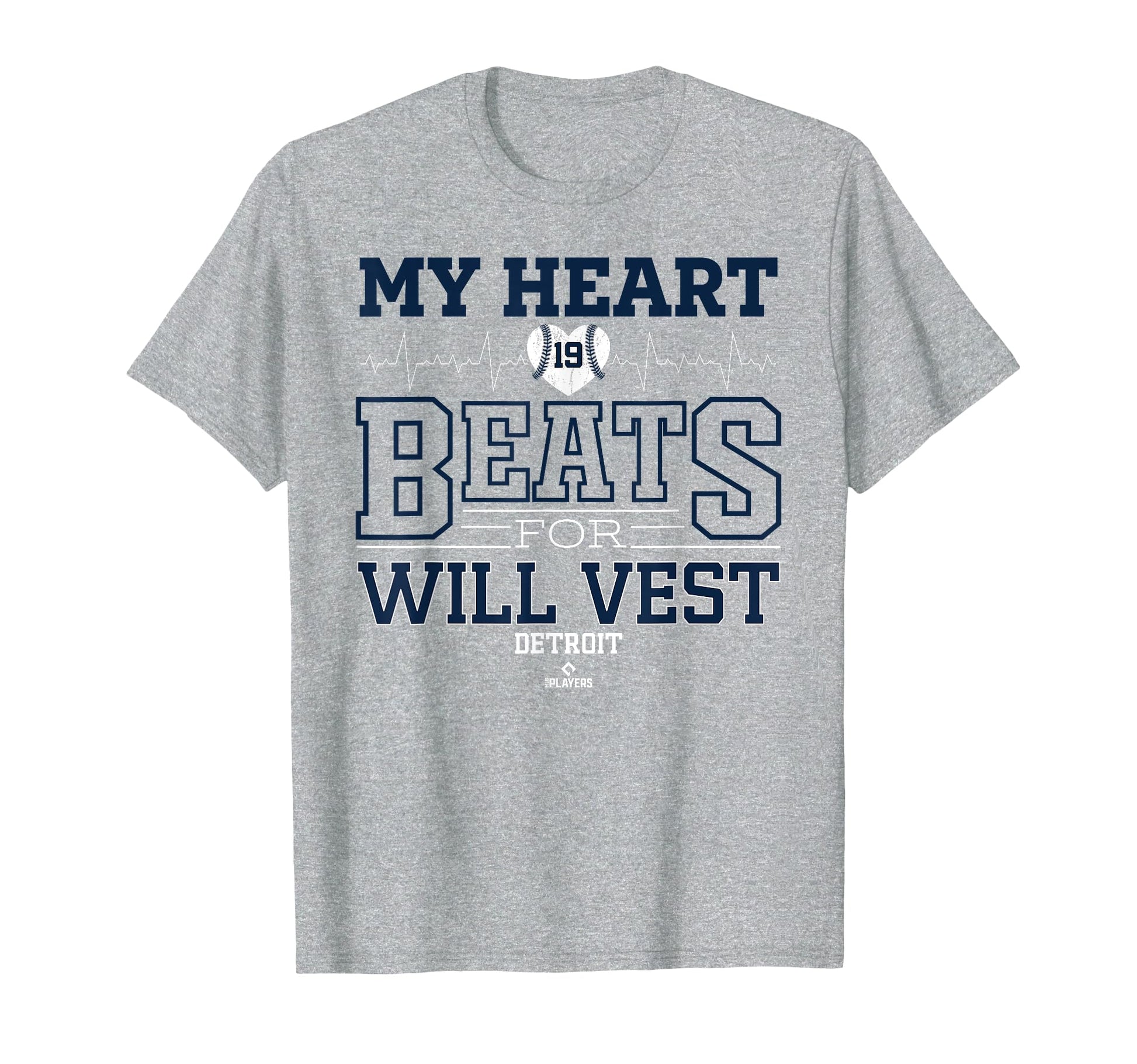 My Heart Beats Will Vest Detroit T-Shirt - Streetwear Style for Adults - T-Shirt, Sweatshirt, Hoodie