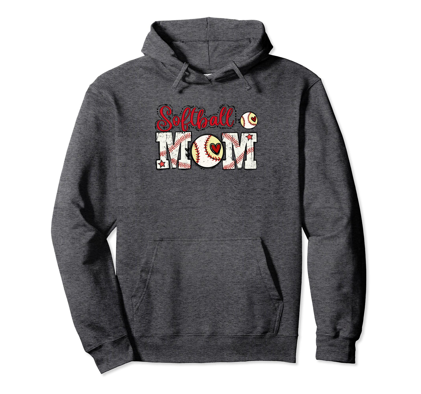 Softball Mom Leopard Funny Softball Hoodie - Minimalist Print for Adults - T-Shirt, Sweatshirt, Hoodie